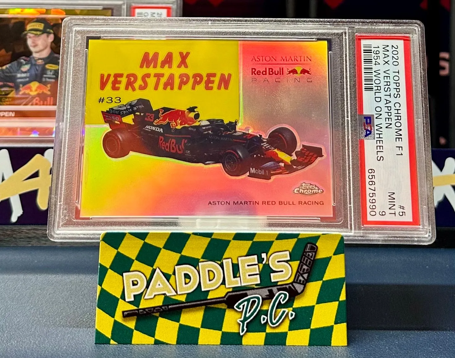 Product image for 2020 Topps Chrone 1954 World on Wheels Max Verstappen #5 PSA 9