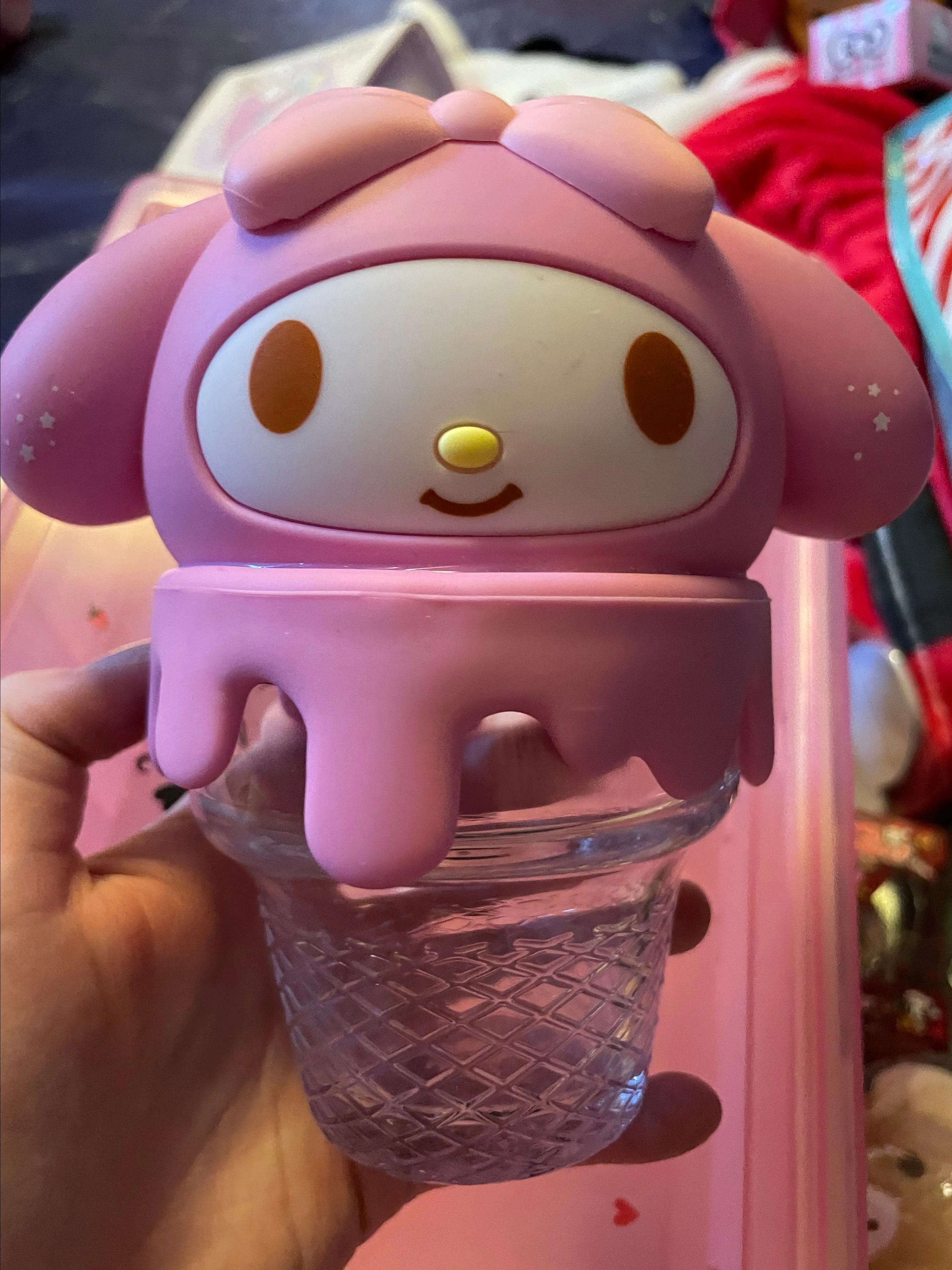 Product image for My Melody Glass and Silicone Ice Cream Bowl