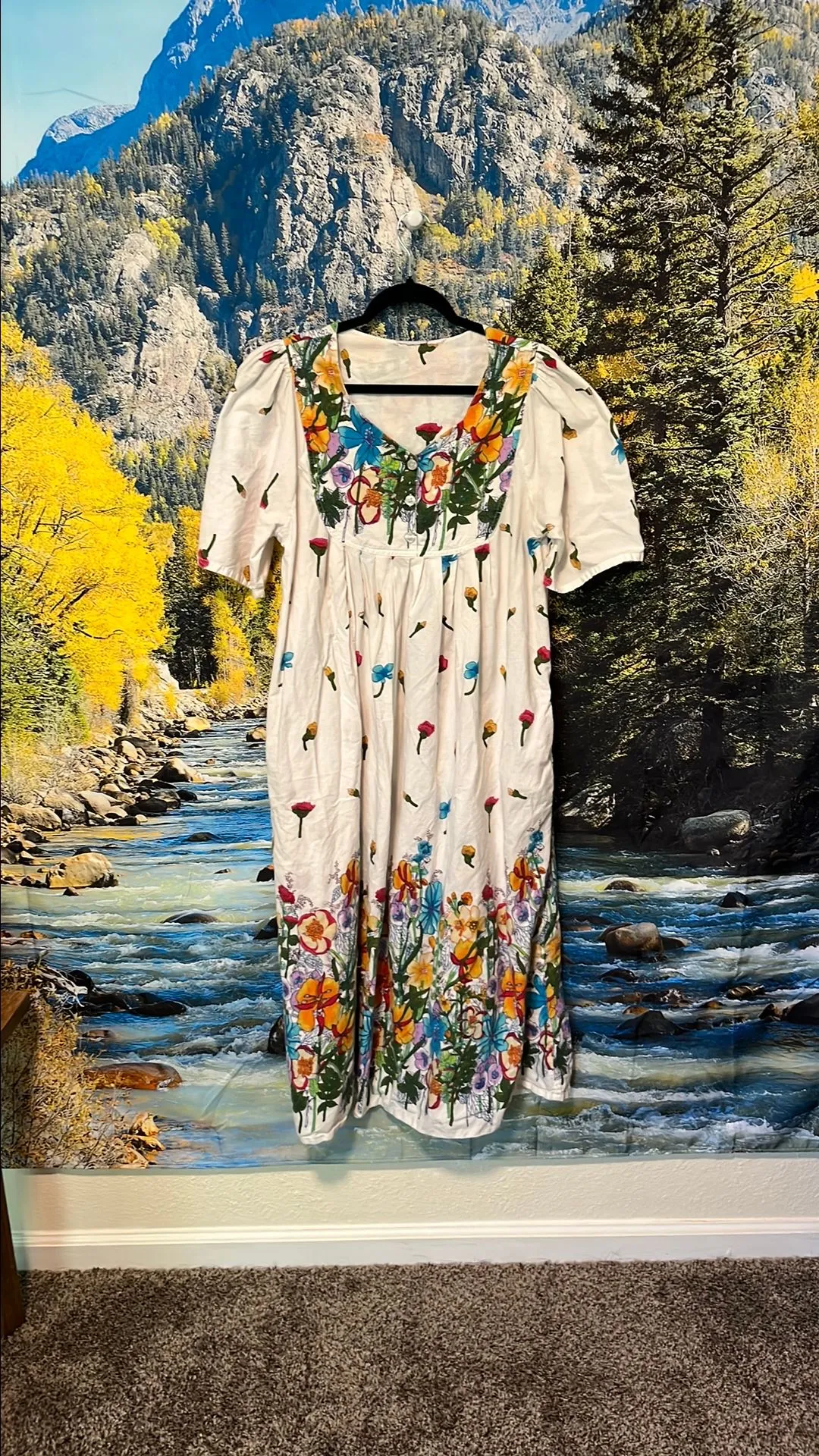 Product image for White Cotton Garden Dress