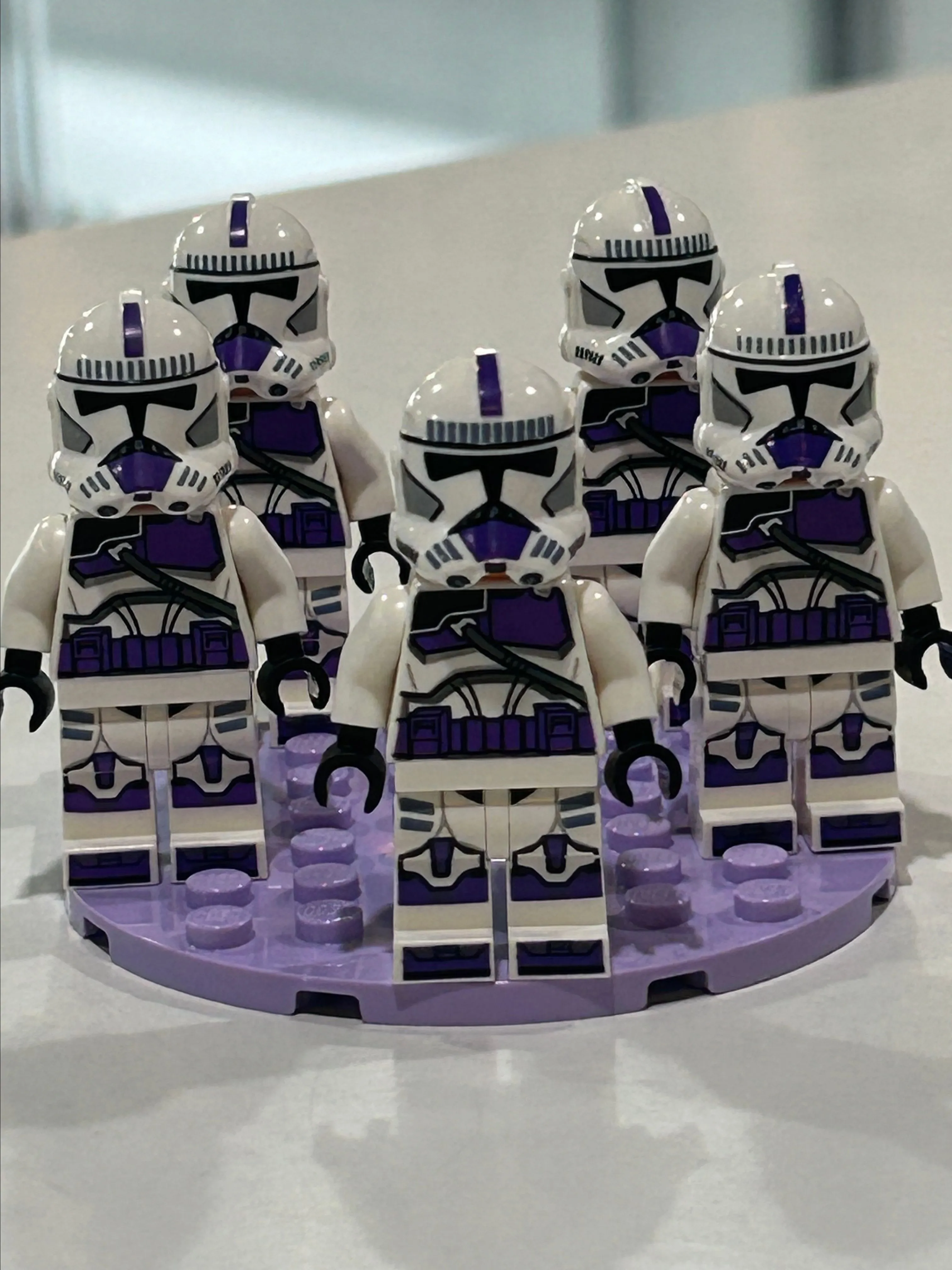 Product image for Lot of 5 187th Purple Clone Troopers
