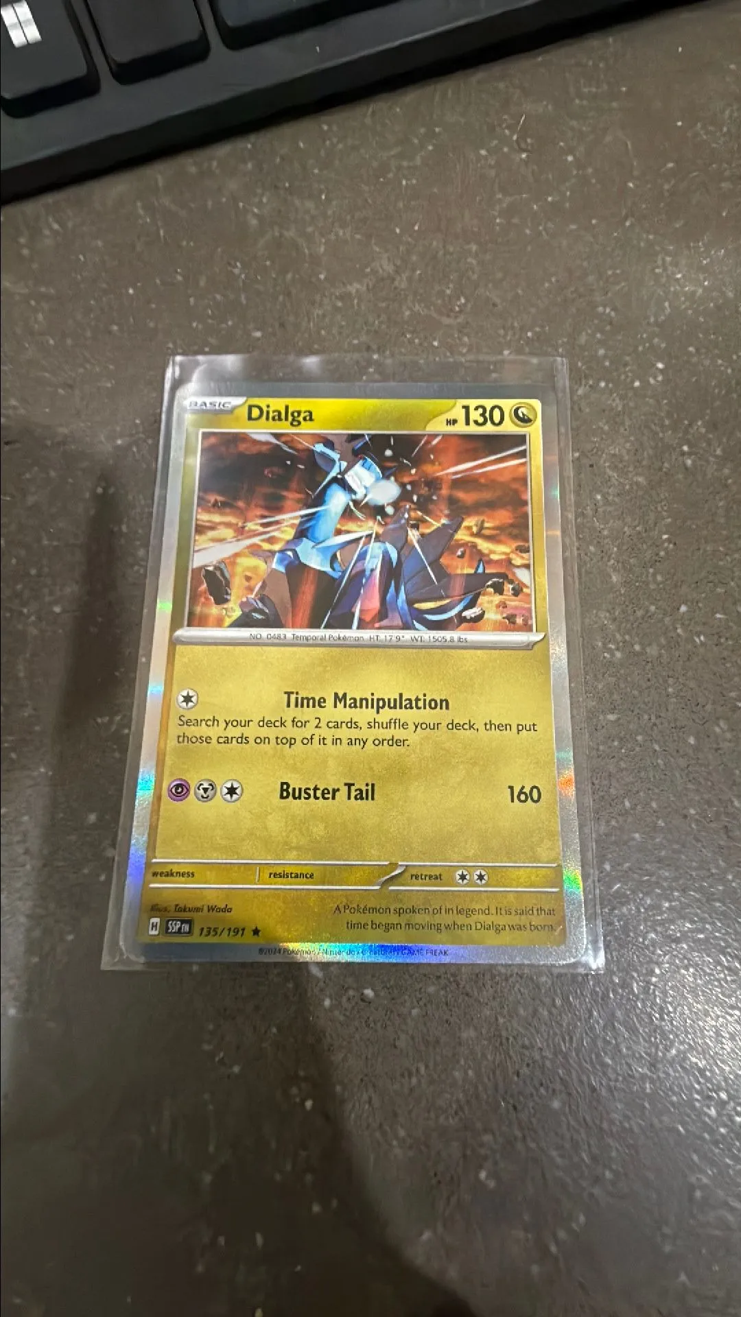 Dialga - Rare Holo - Pokemon TCG Scarlet & Violet Surging Sparks #135/191   Whatnot: Shop, Sell, Connect