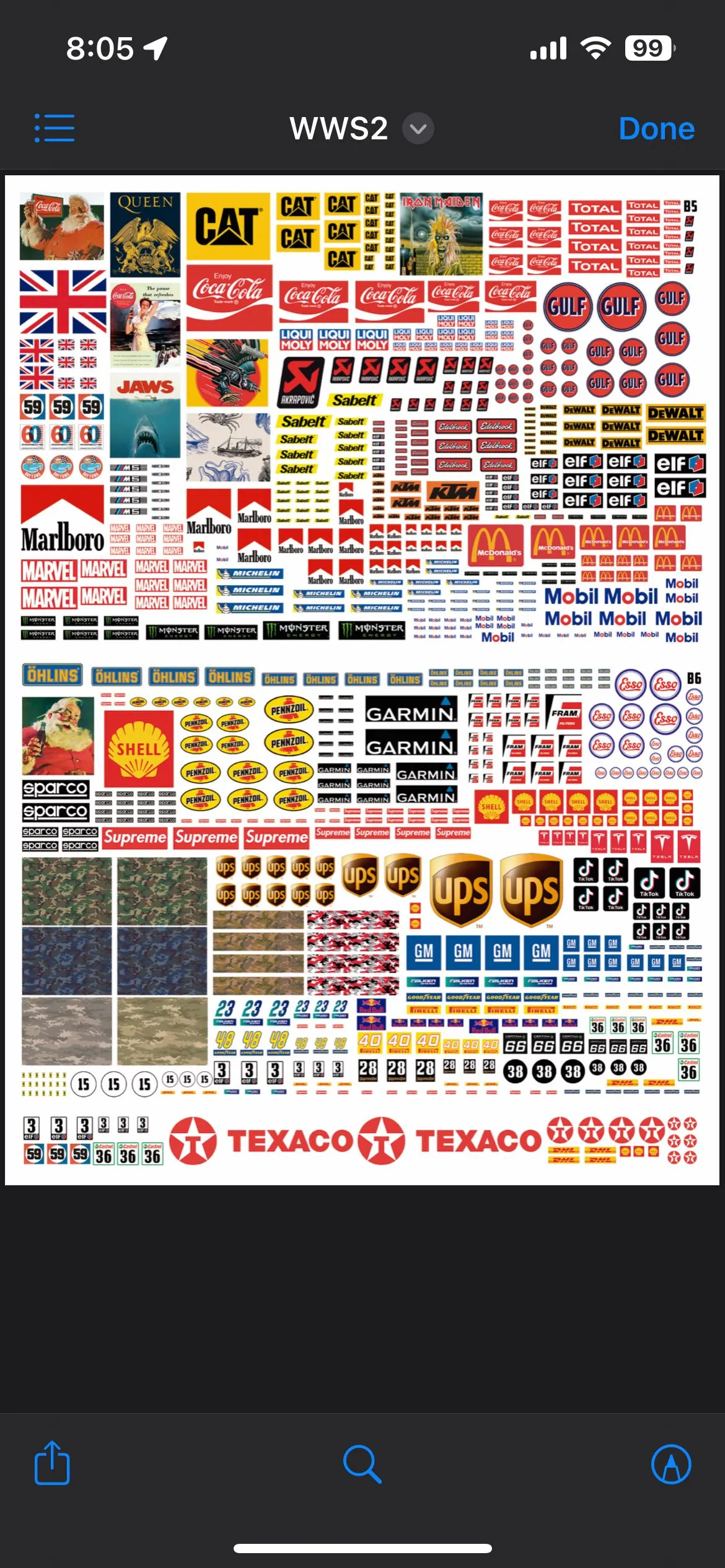 Product image for Clear back Waterslide decals #53