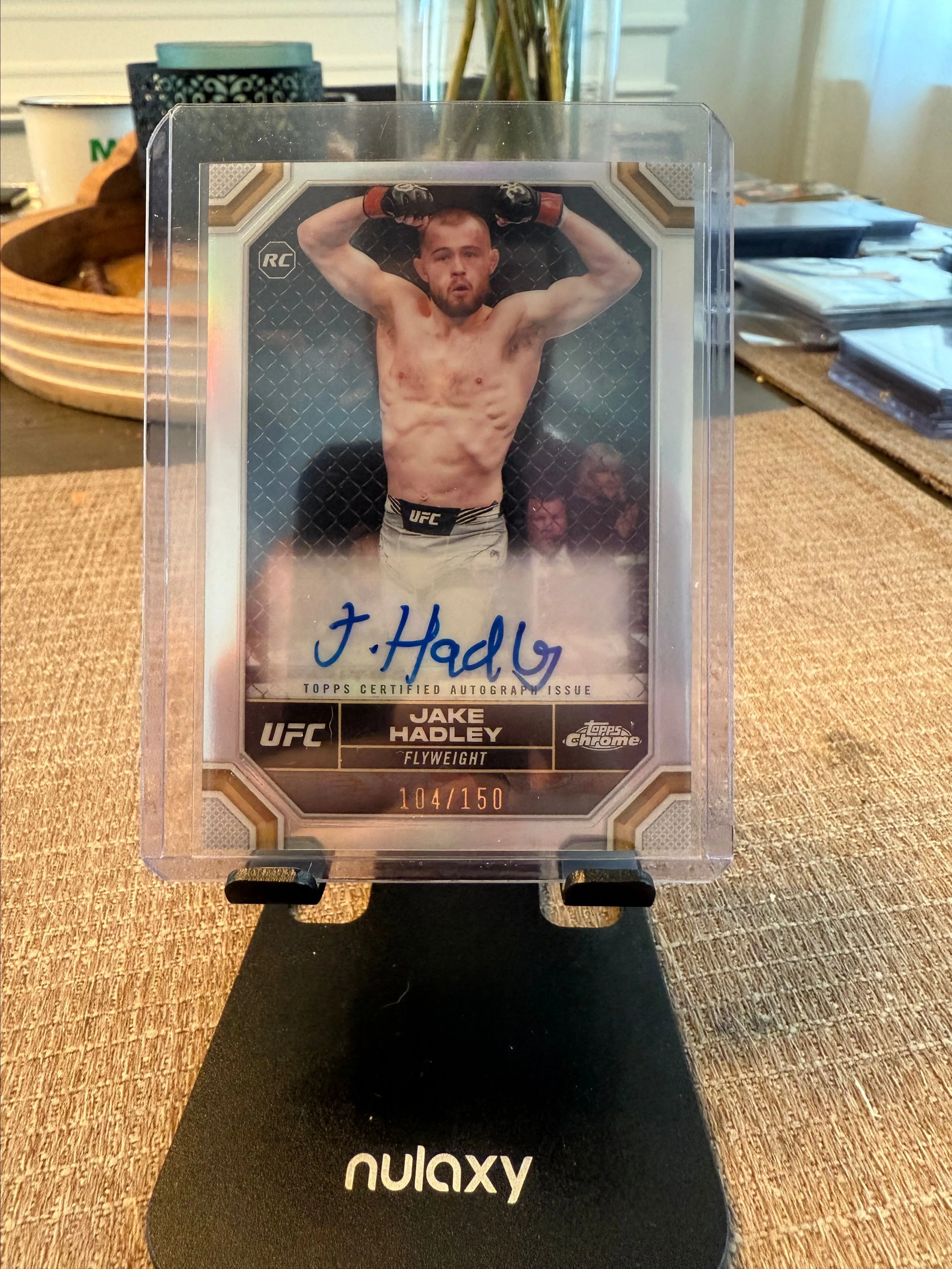 Product image for Jake Hadley Rookie Auto Topps Chrome Refractor /150