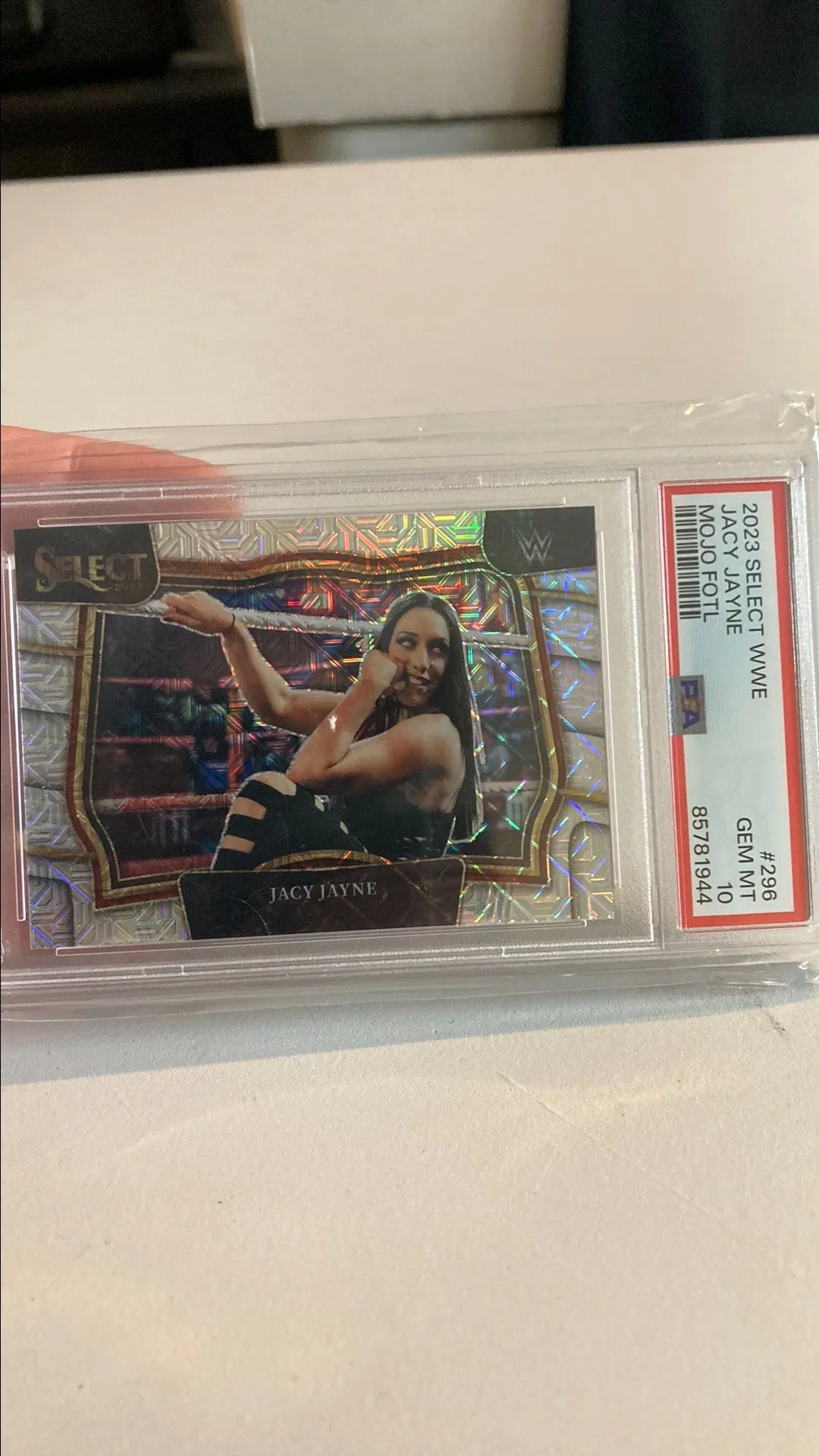 Product image for 2023 Panini Select Wwe Jacy Jayne Mojo Fotl PSA GEM MT 10