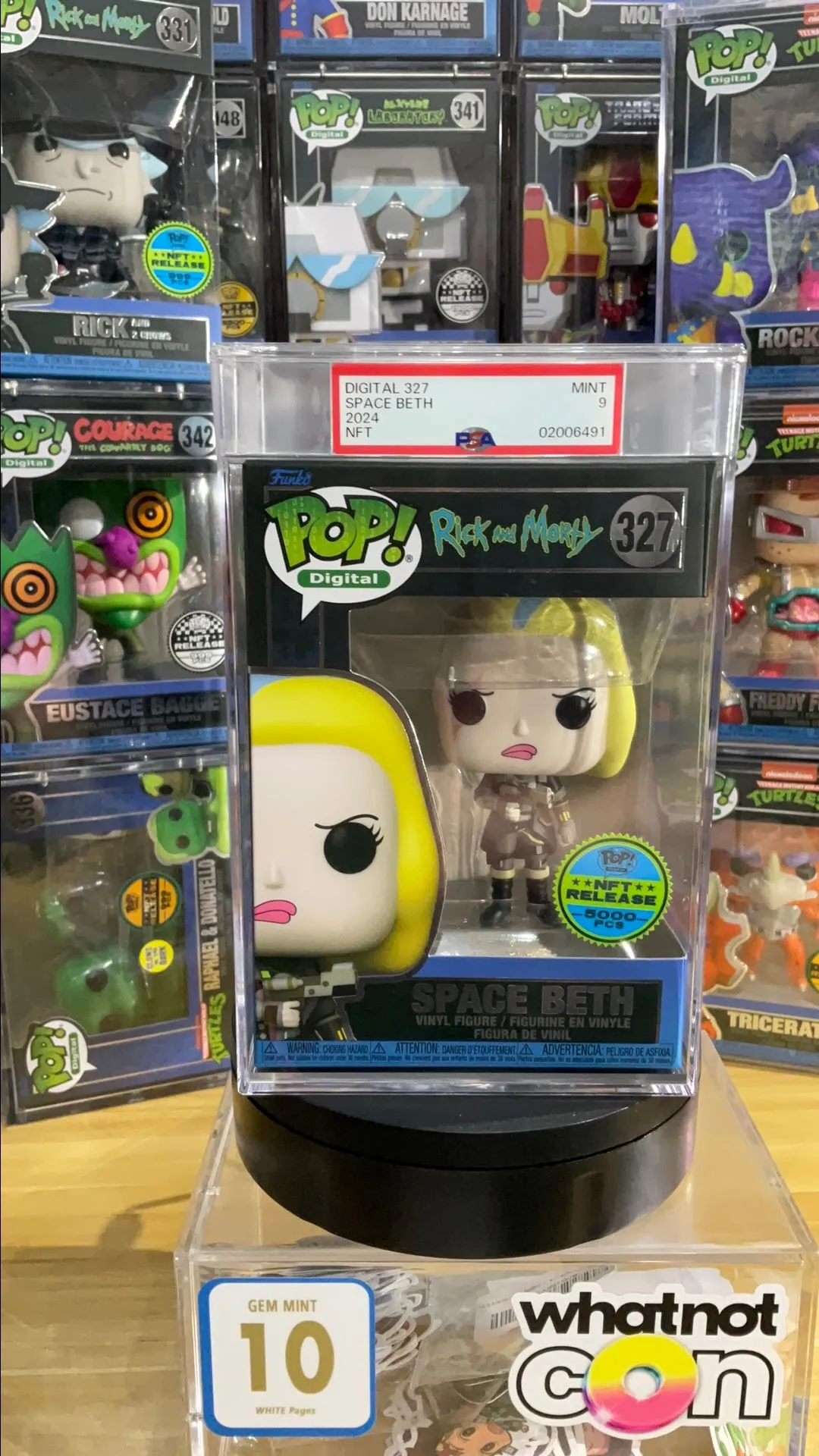 Product image for PSA Grade 9 - NFT Space Beth 327
