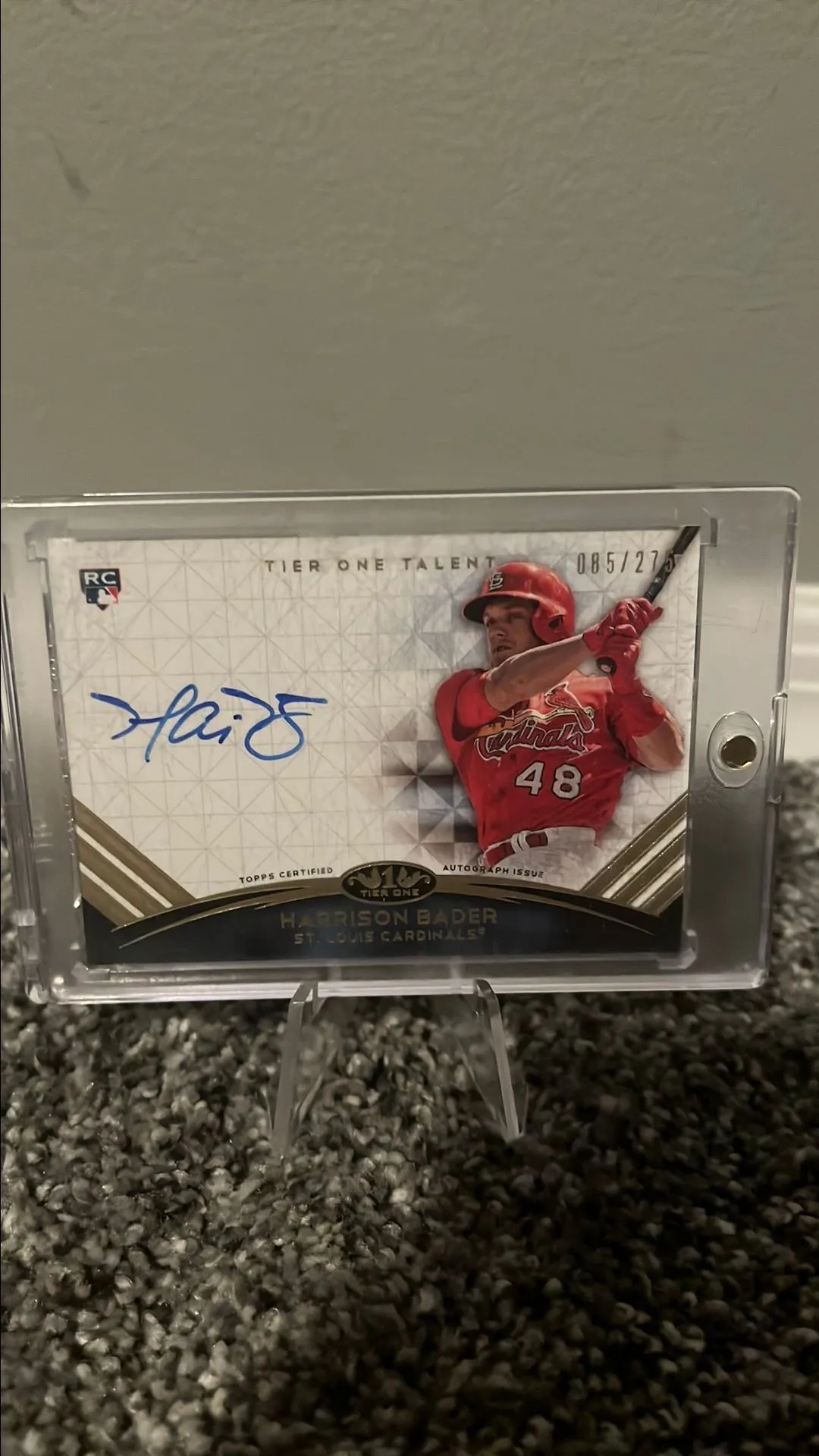 Product image for Harrison Bader Rookie Auto /275