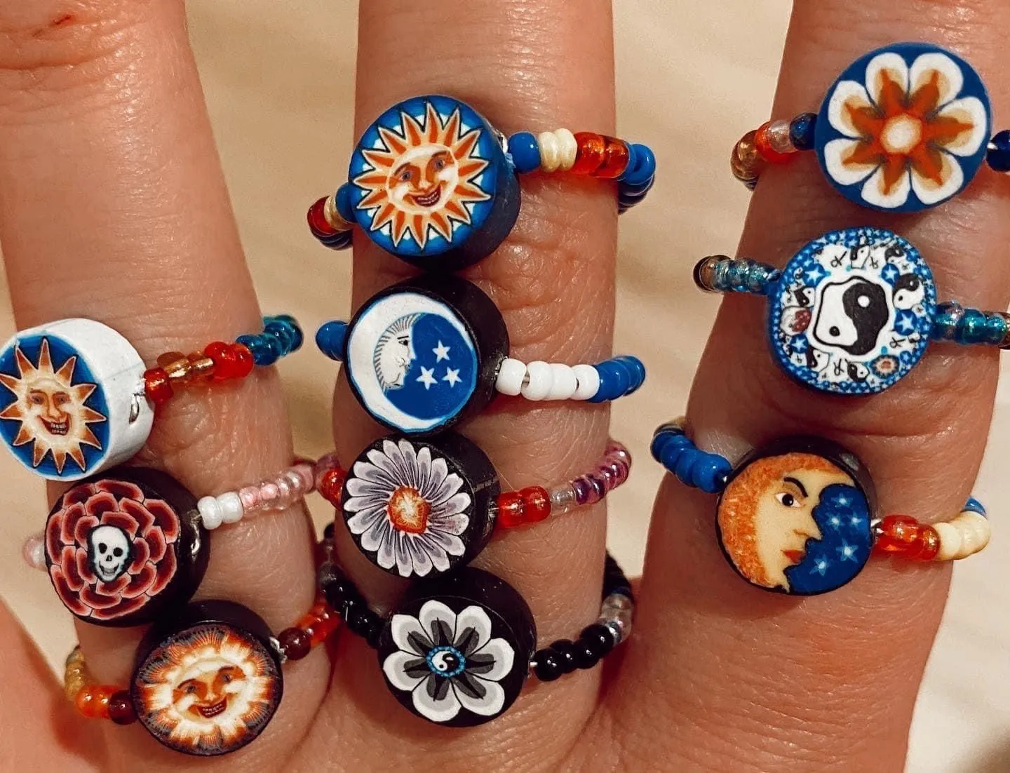 Product image for 90s clay ring rings scoop #498