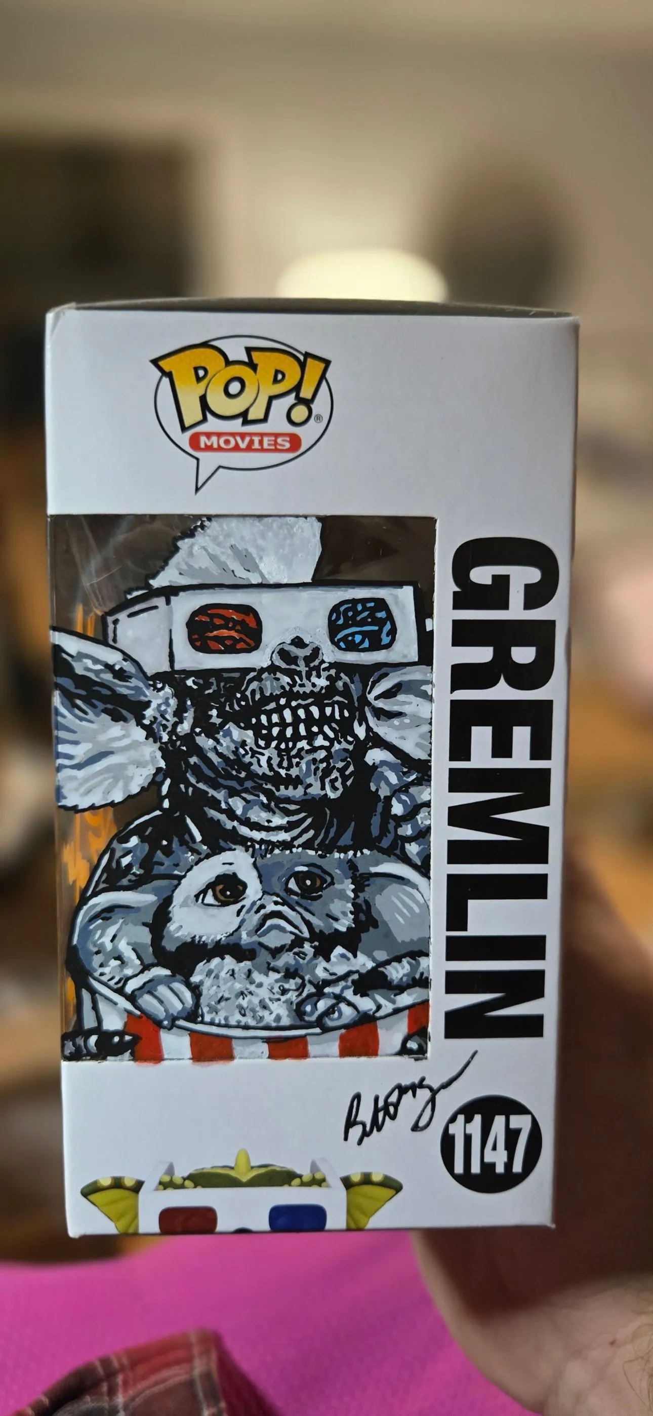 Product image for Gremlin Funko Pop signed by voice actor Michael Winslow