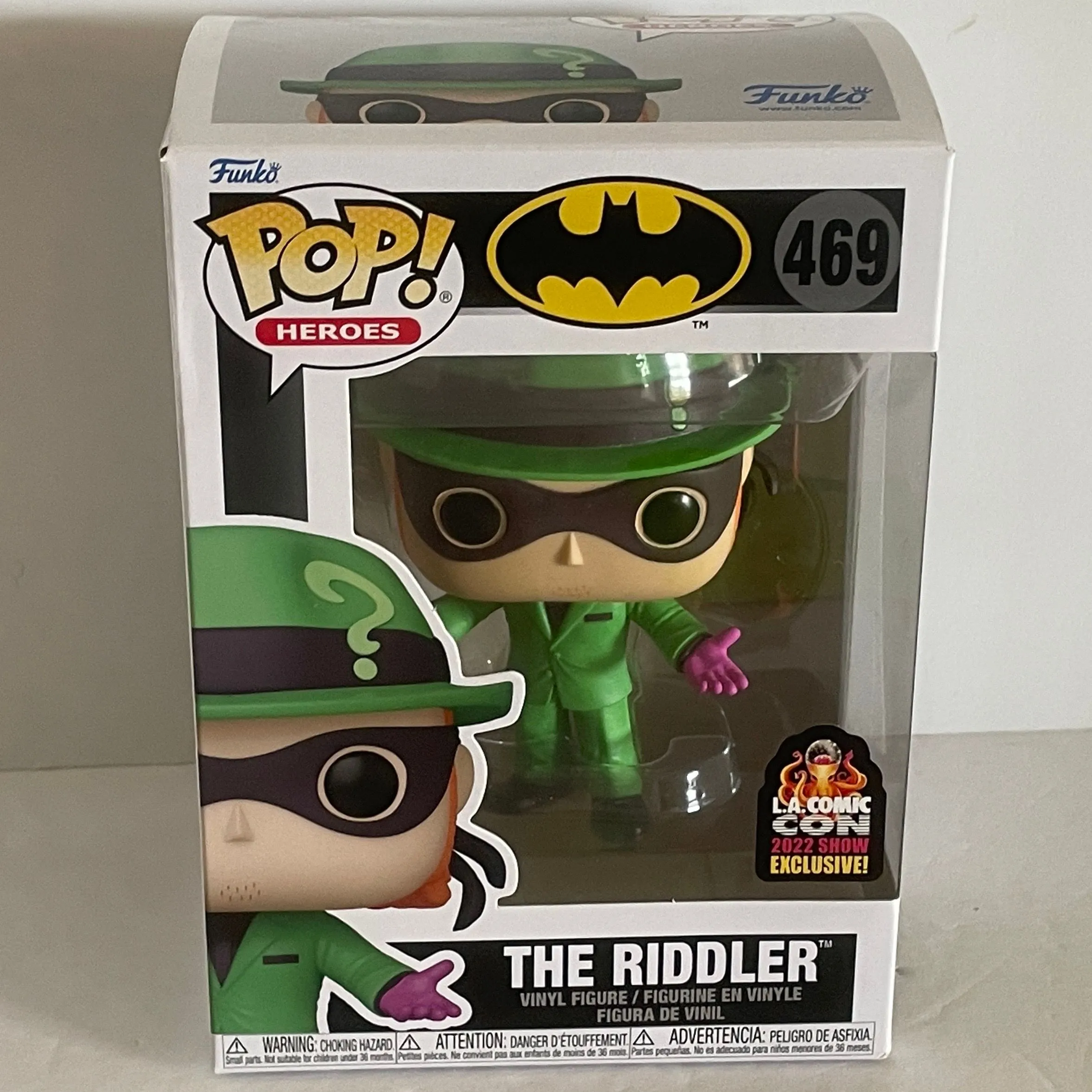 Product image for 469 The Riddler Funko Pop LA Comic Con DC Heroes MIB