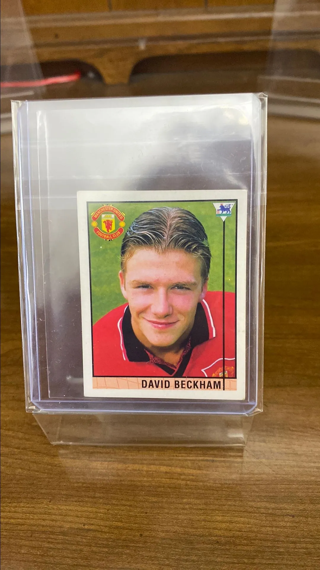 Product image for 1996 MERLIN SOCCER STICKER DAVID BECKHAM RC MU