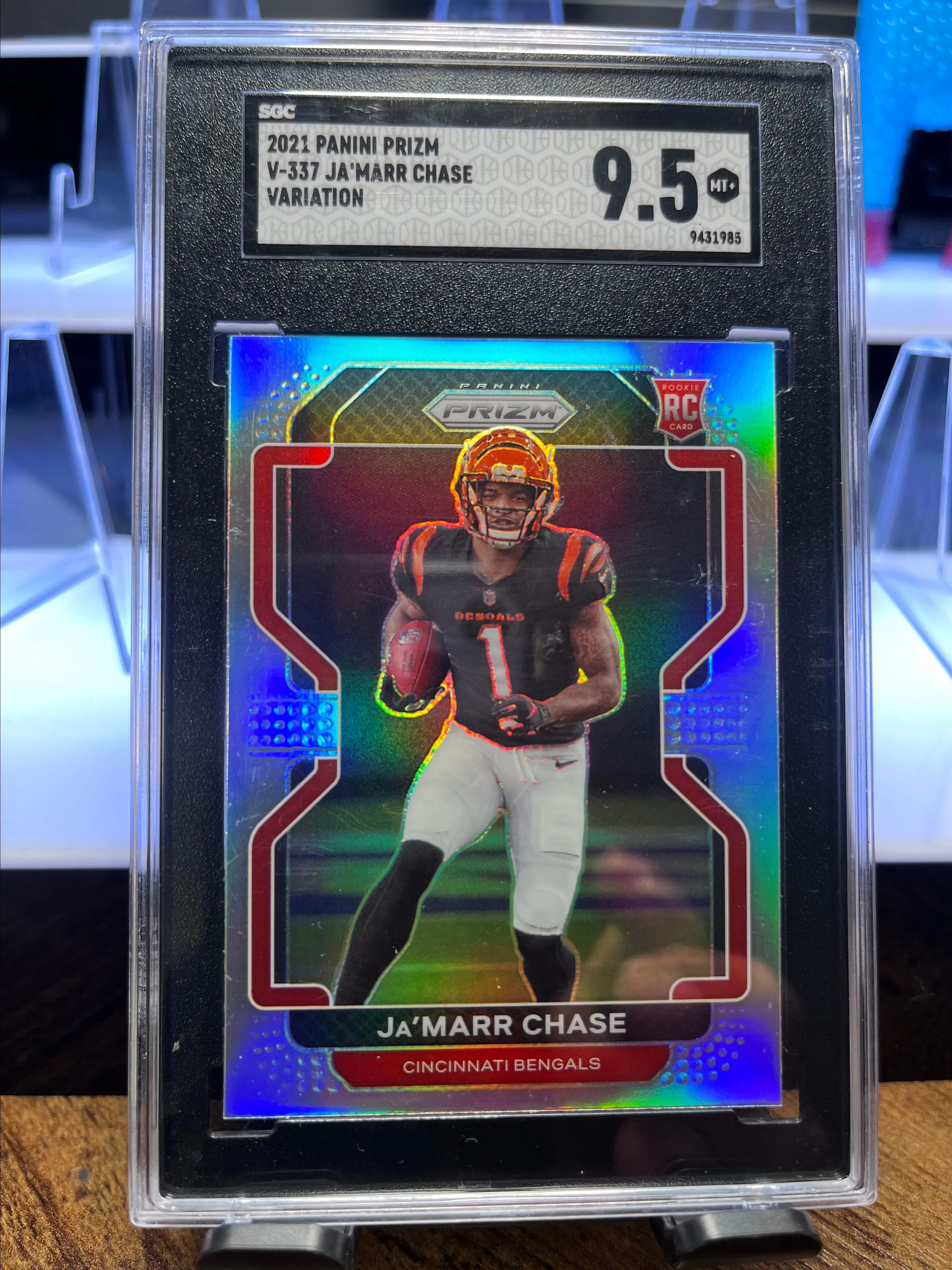 Product image for Ja'Marr Chase Prizm Variation Rookie Card SGC 9.5