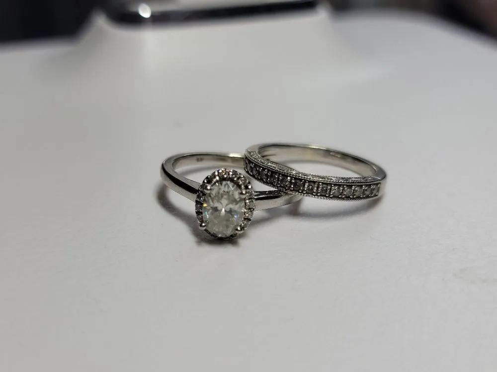 Product image for Engagement ring and Wedding Band