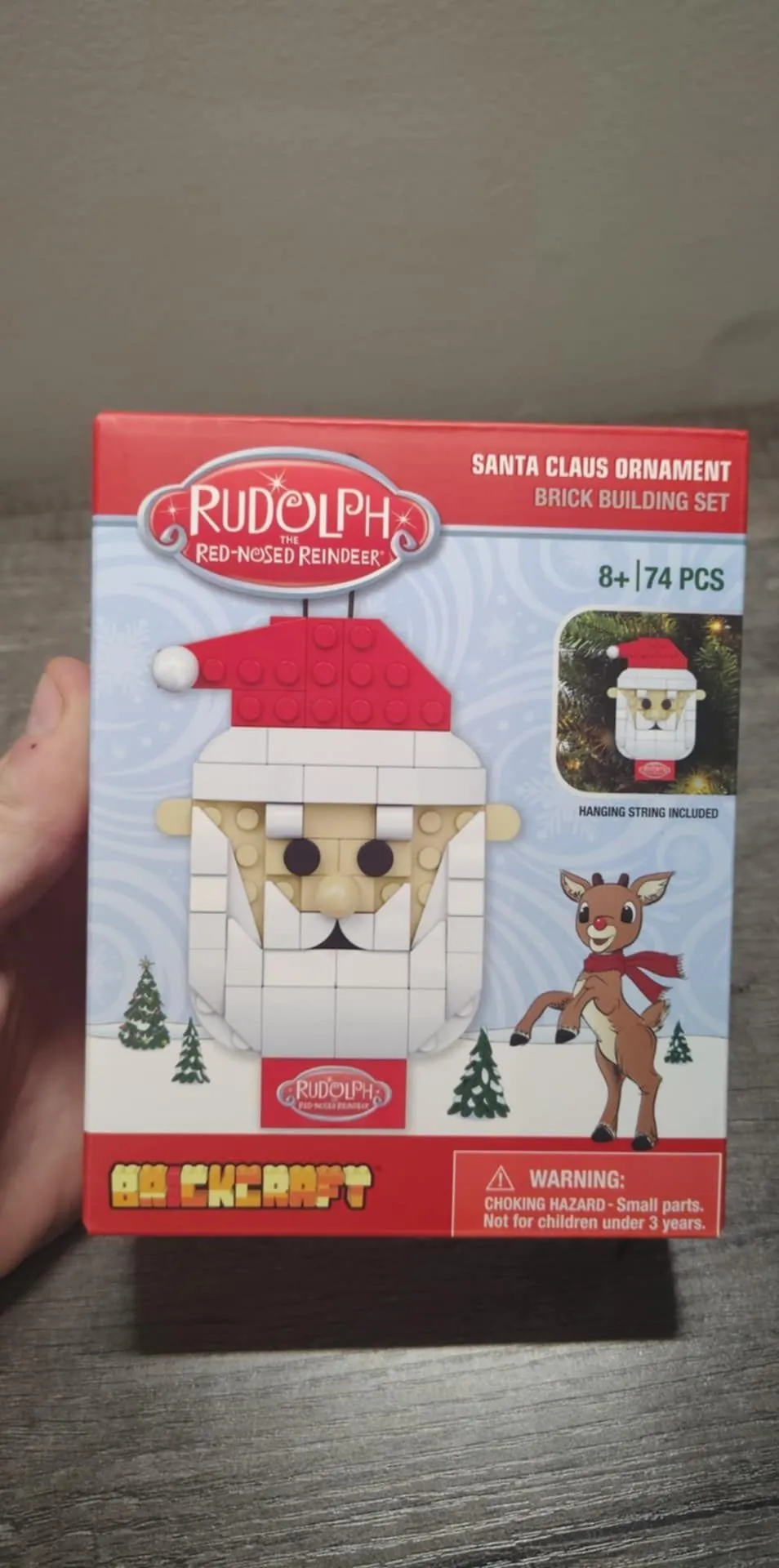Product image for Rudolph The Red-Nosed Reindeer Santa Claus Ornament