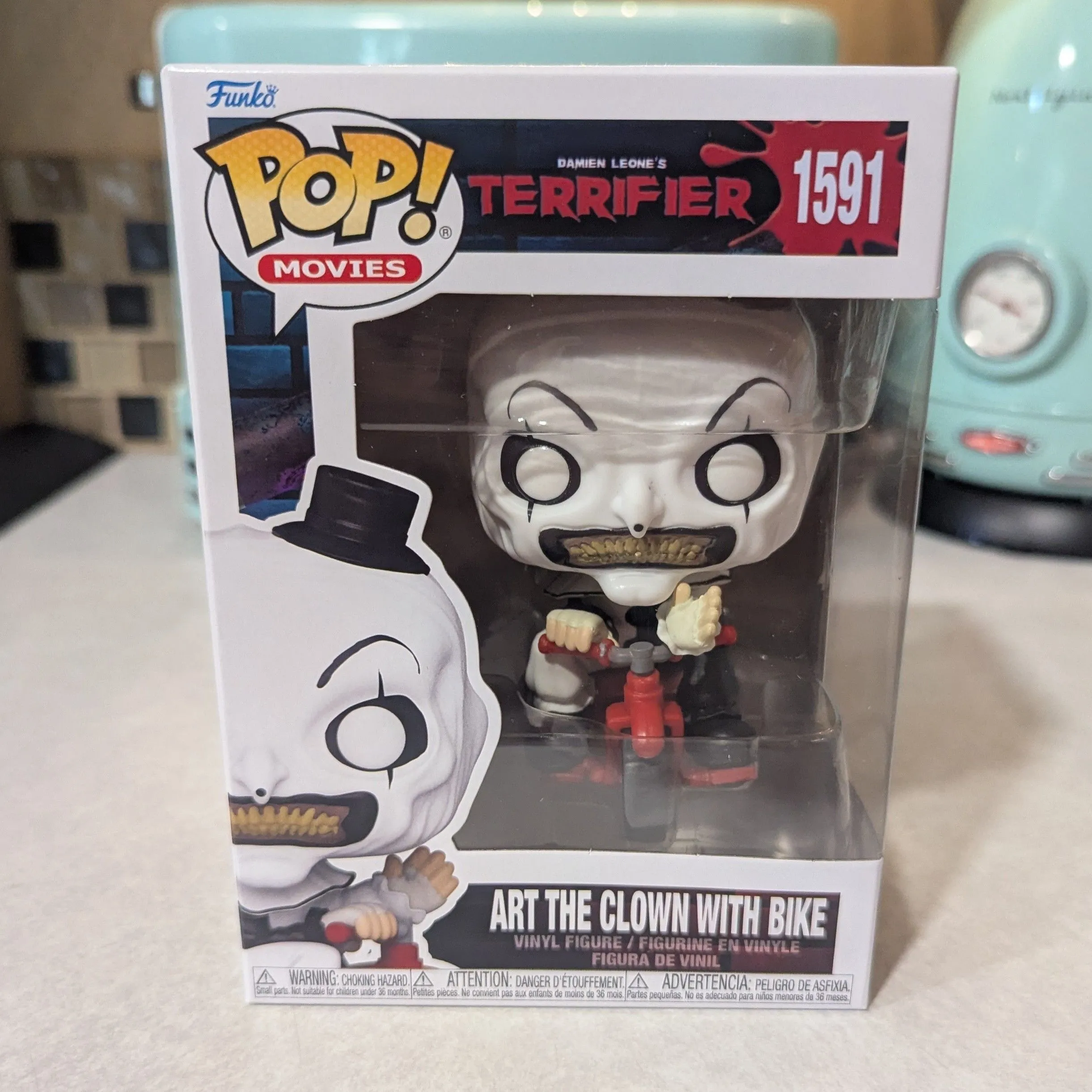 Product image for Funko Pop! Art the Clown with Bike 1591 Terrifier