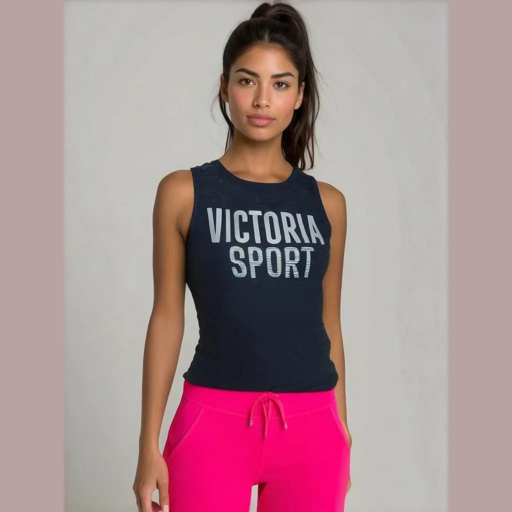 Product image for Women's Victoria's Secret Tank Top XS Black Gray