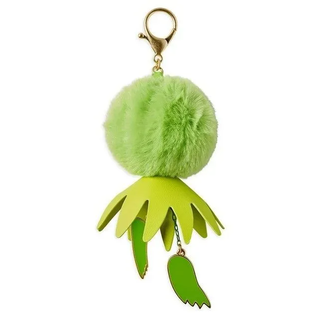 Product image for Kermit the Frog Muppets Fuzzy Pom Pom Flair Bag Charm Jewelry NWT