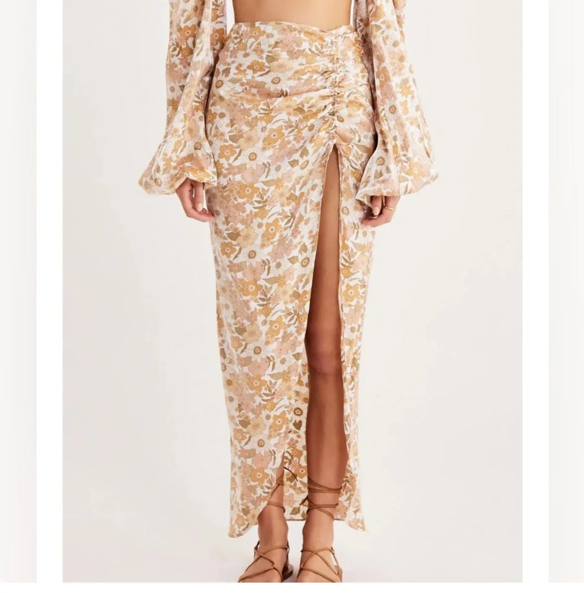 Product image for 34 NWT 239.00 RUMER Paloma Maxi Skirt Medium