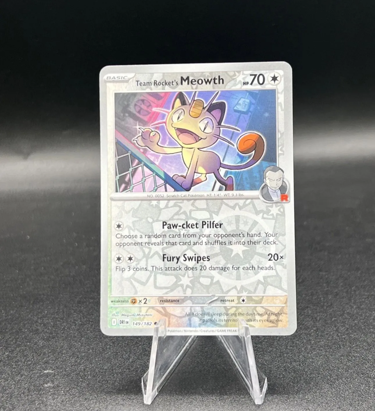 Destined Rivals - Team Rocket's Meowth - 149/182 - Reverse Holo Common -  English  Whatnot: Shop, Sell, Connect