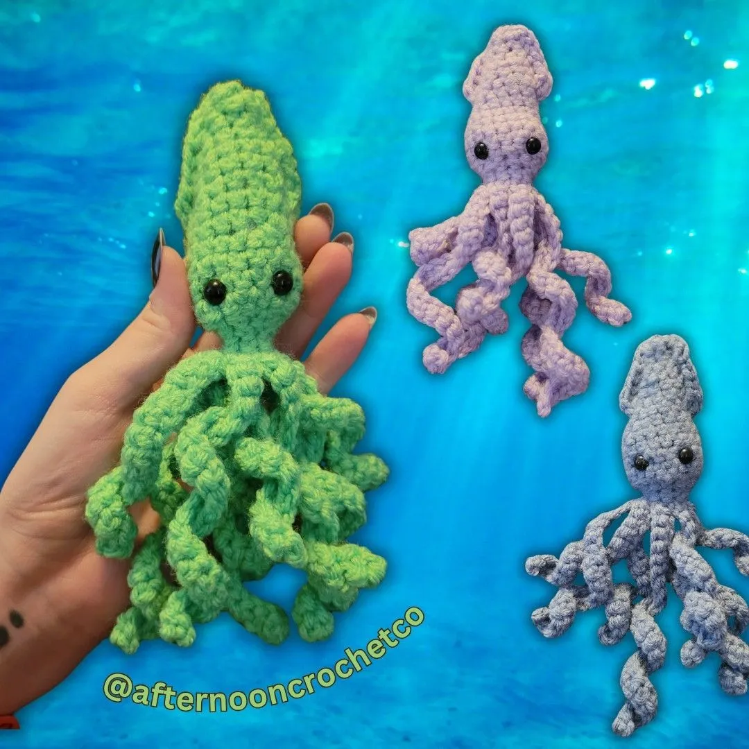 Product image for Crochet - Baby Kraken Squid