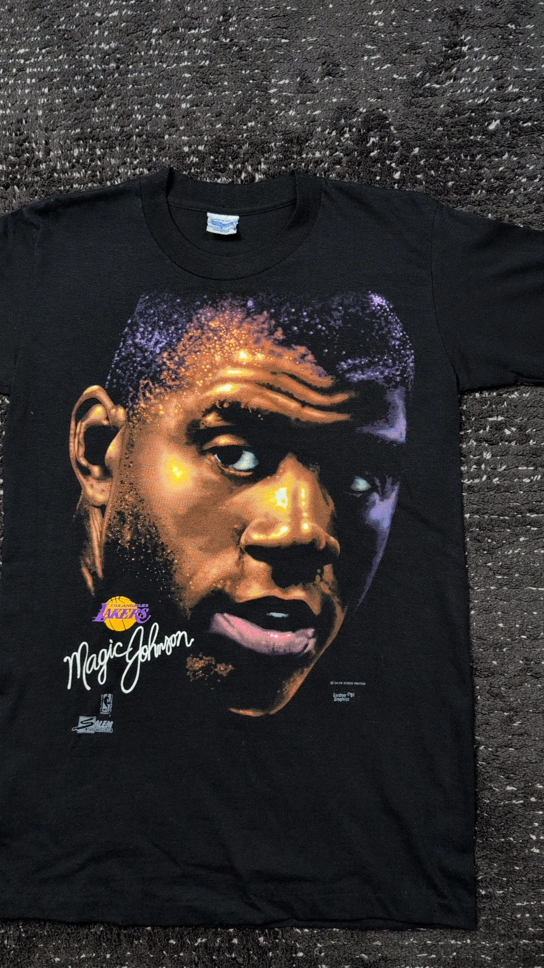 Product image for 90s Salem Sportswear Magic Johnson Big Face Large 