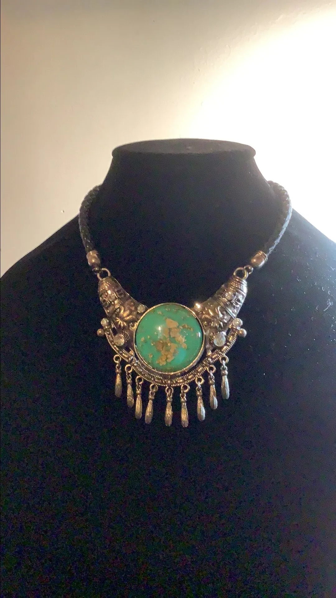 Product image for Turquoise Resin w/Faux Leather