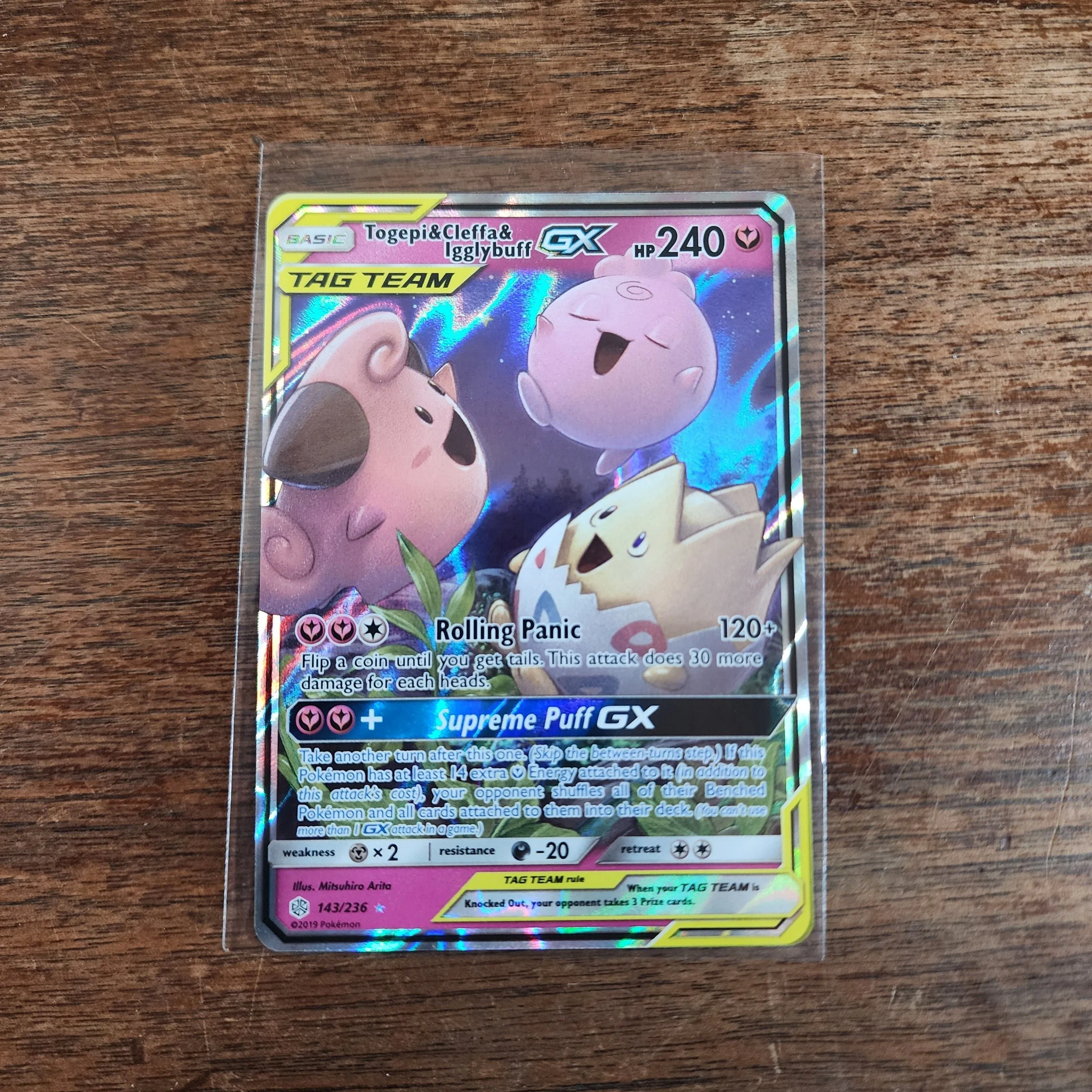 Pokemon 2019 Togepi & Cleffa & Igglybuff Tag Team GX Ultra Rare #143 Cosmic  Eclipse  Whatnot: Shop, Sell, Connect