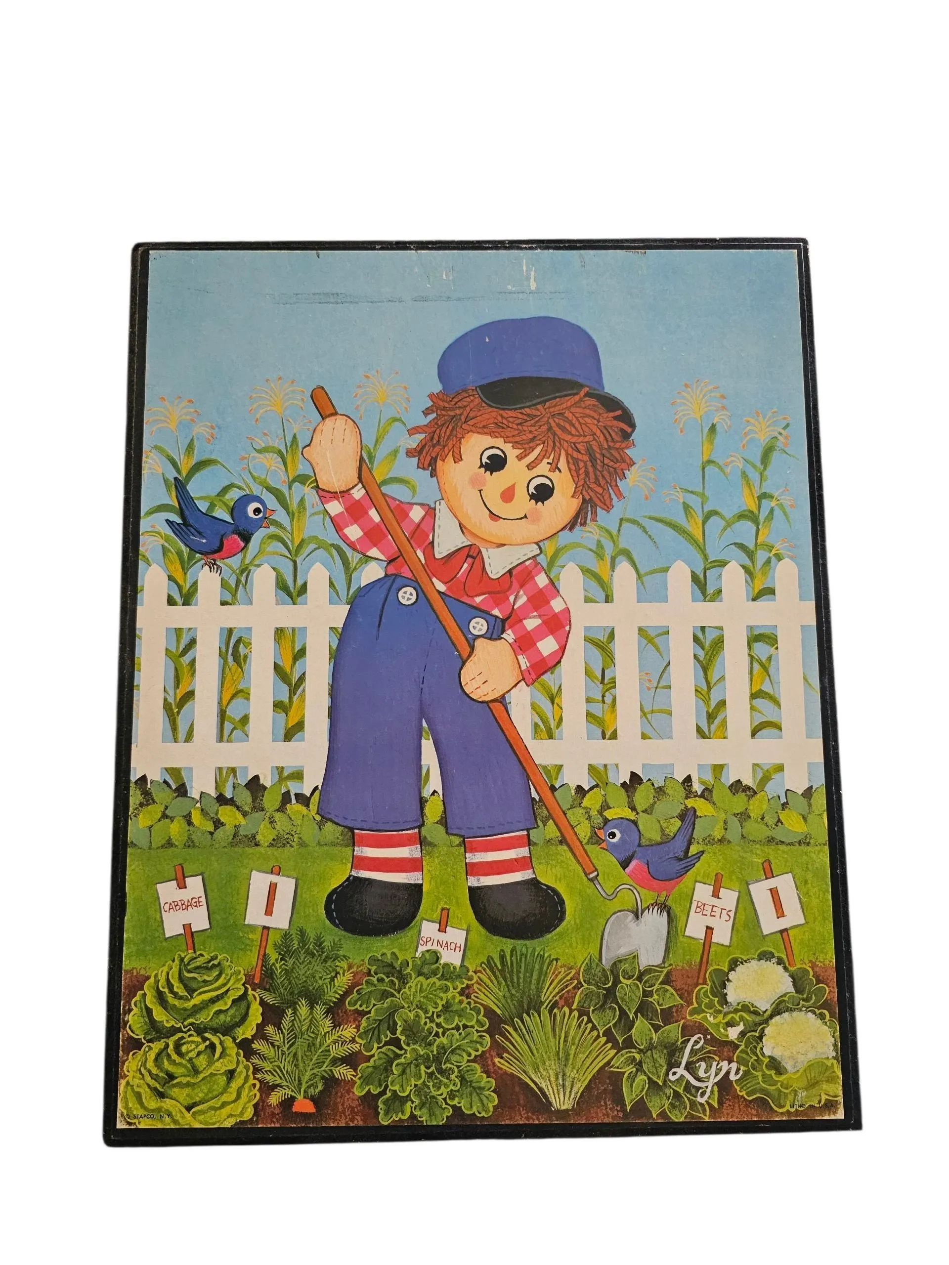 Product image for Vintage Raggedy Andy Wall Plaque
