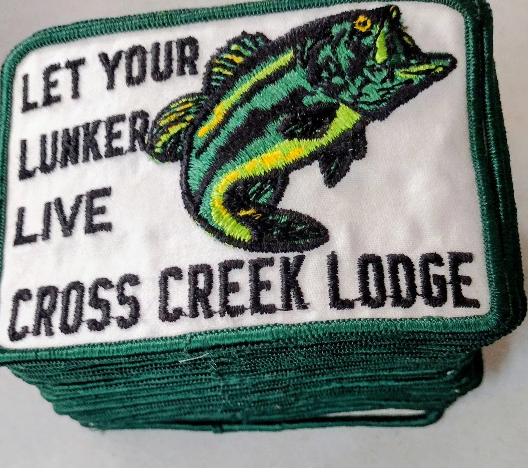 Product image for Let Your Lunker Live Cross Creek Lodge Patc