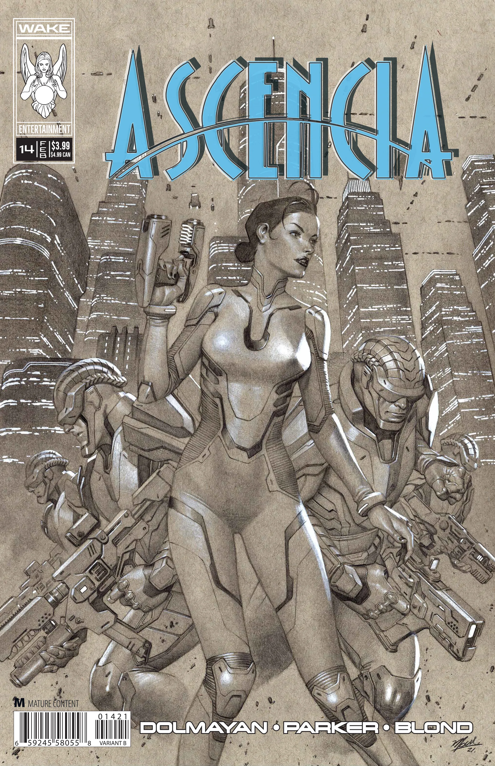 Product image for Ascencia #14 Cover B (John Dolmayan Writer) (Jorge Molina Cover)