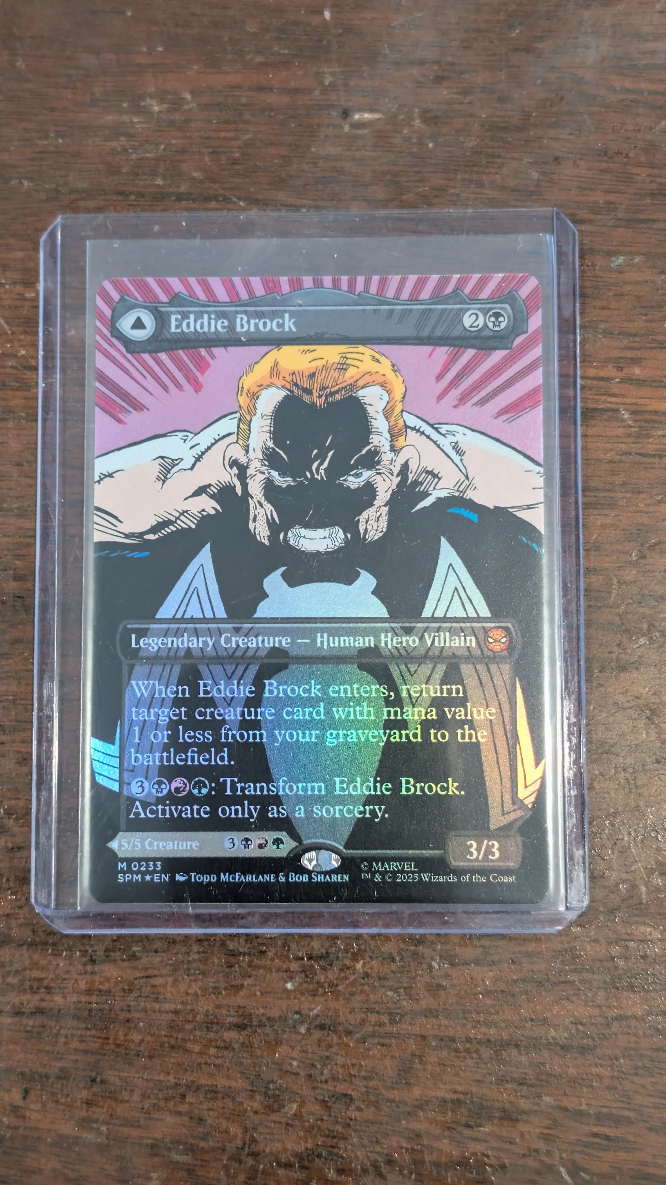 eddie brock mtg card Eddie Brock // Venom, Lethal Protector [55] [Marvel's Spider-Man] [Foil] –  Face to Face Games main image 1