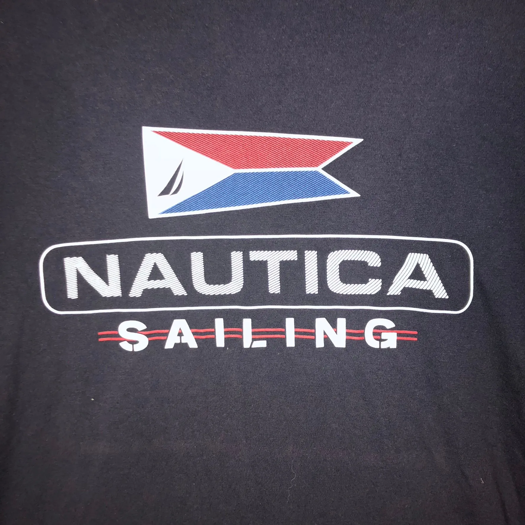 Product image for Nautica Sailing Tee Shirt Graphic Size Large