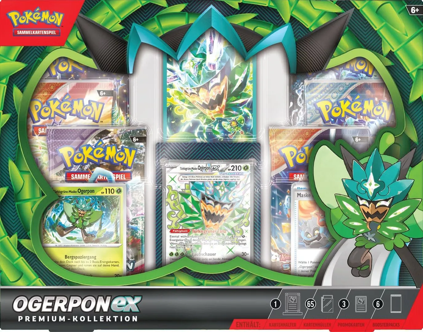 Product image for !NEW! 1x Ogerpon ex Premium Kolletion DE