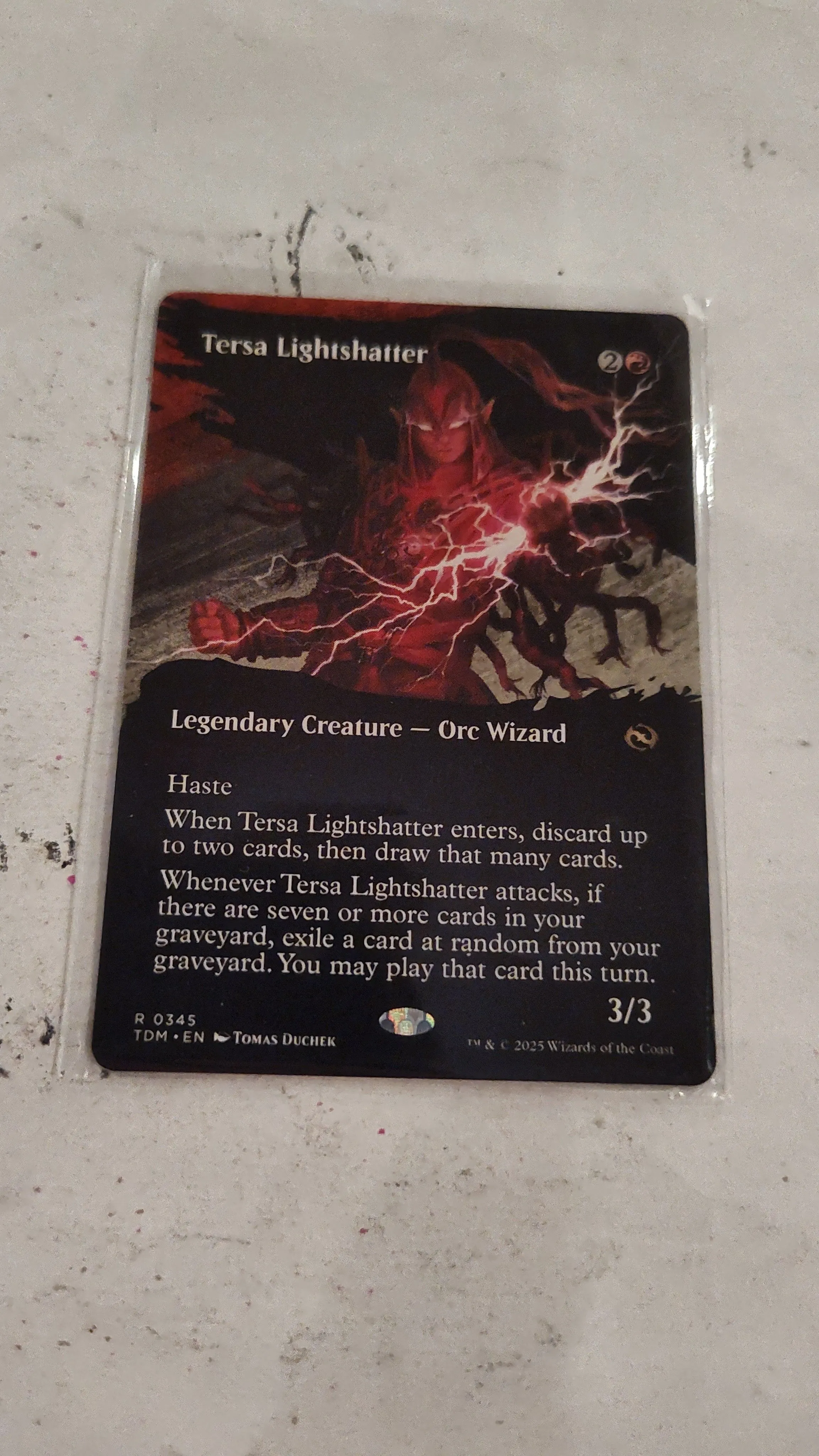 Product image for MTG Tarkir Dragonstorm Borderless Tersa Lightshatter 