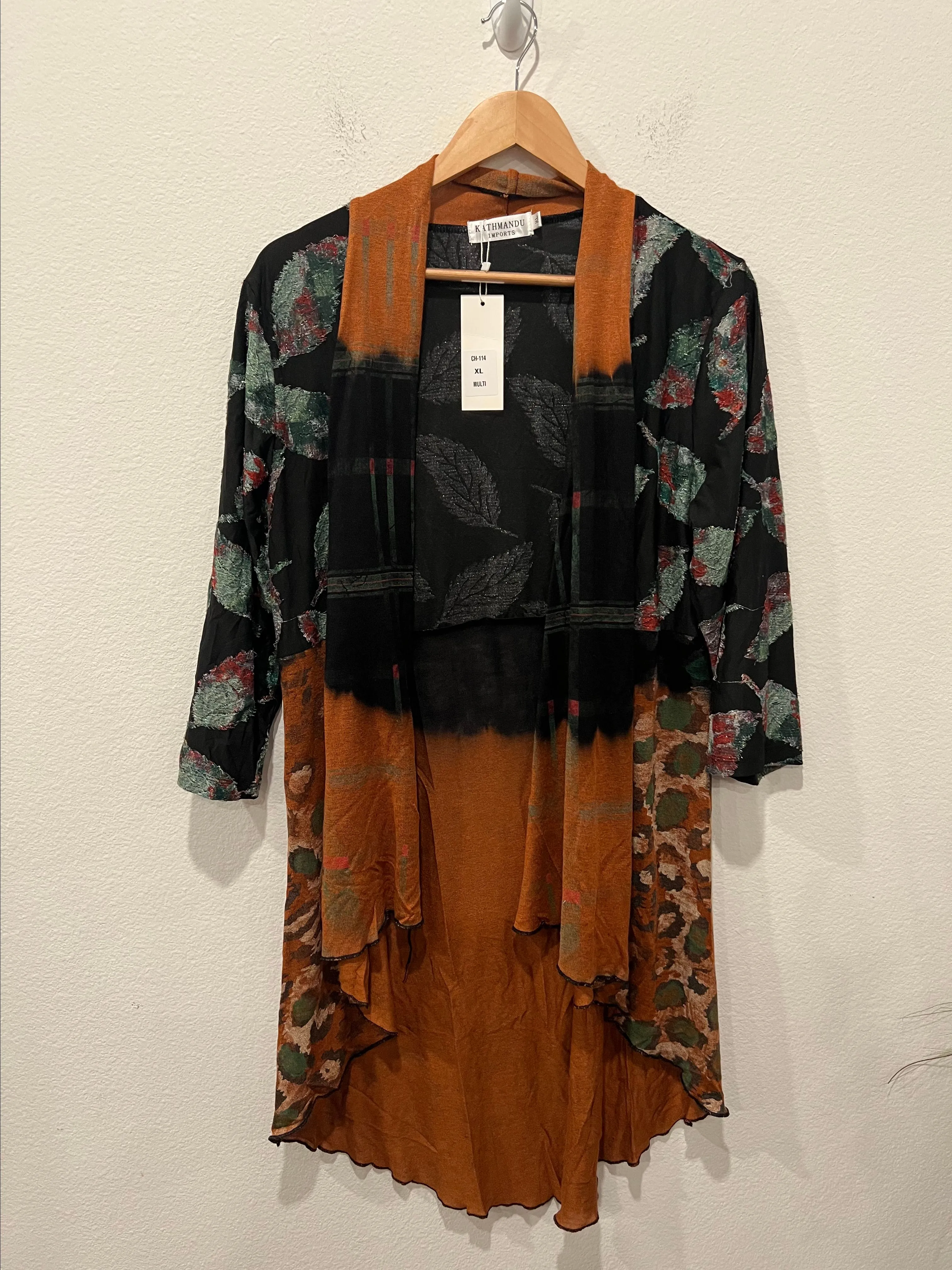 Product image for Multicolor Open Front Cardigan by Kathmandu Size XL