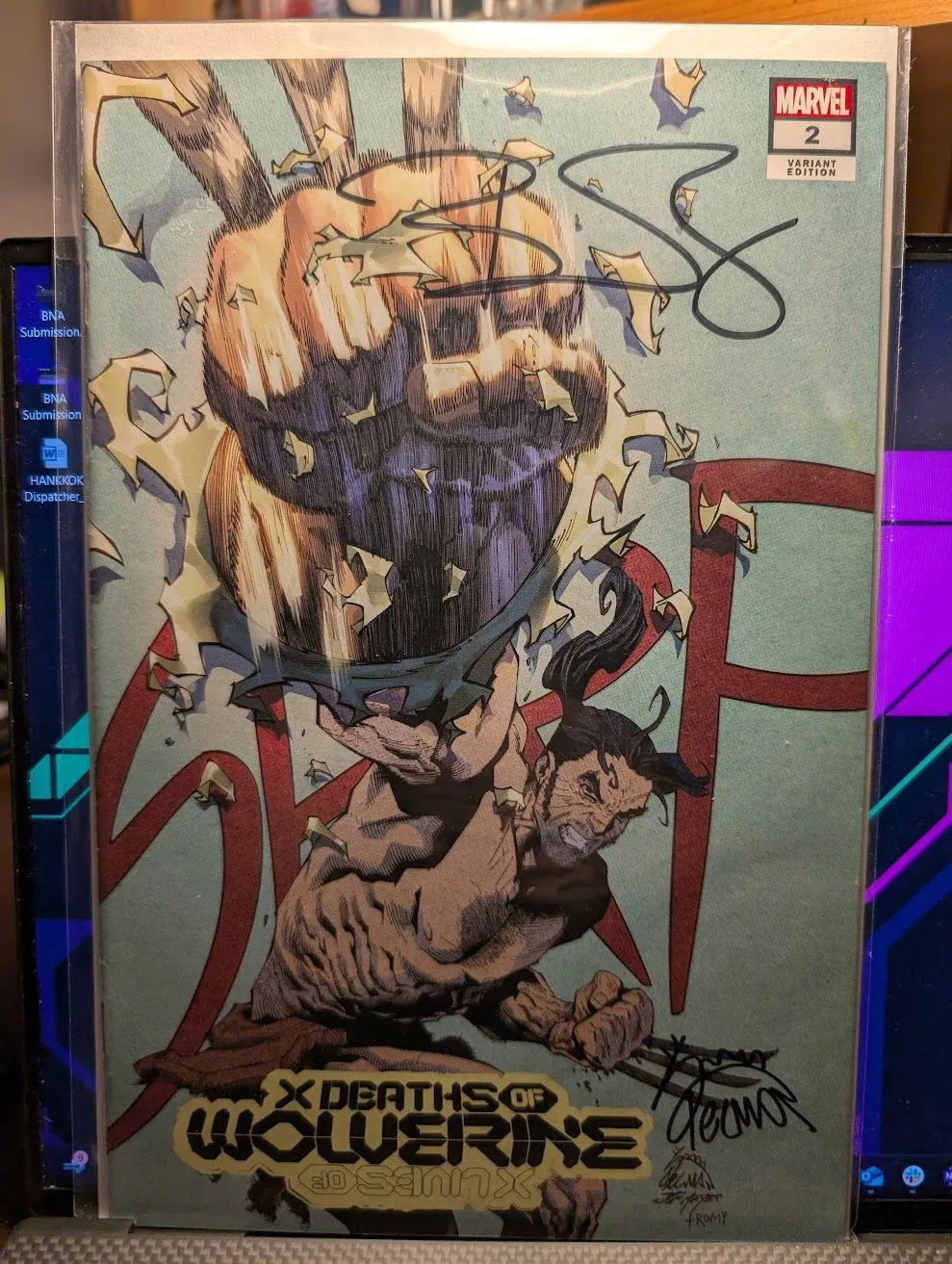 Product image for X Deaths of Wolverine 2G SIGNED!