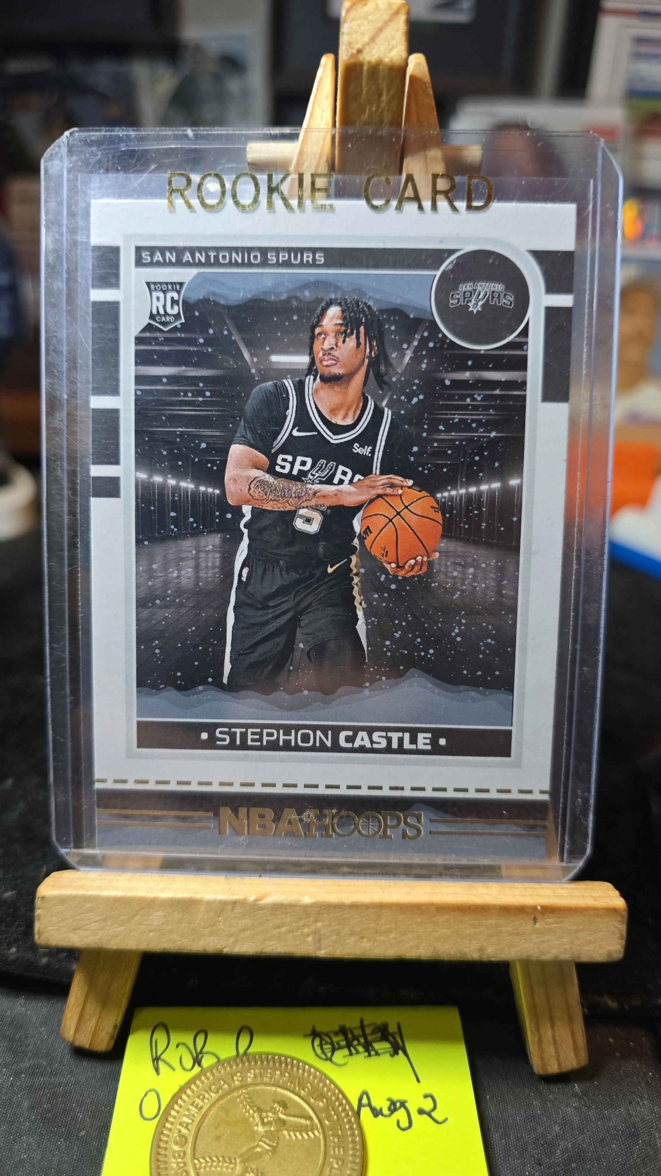 Product image for 2024-25 panini NBA hoops holiday STEPHON CASTLE RC