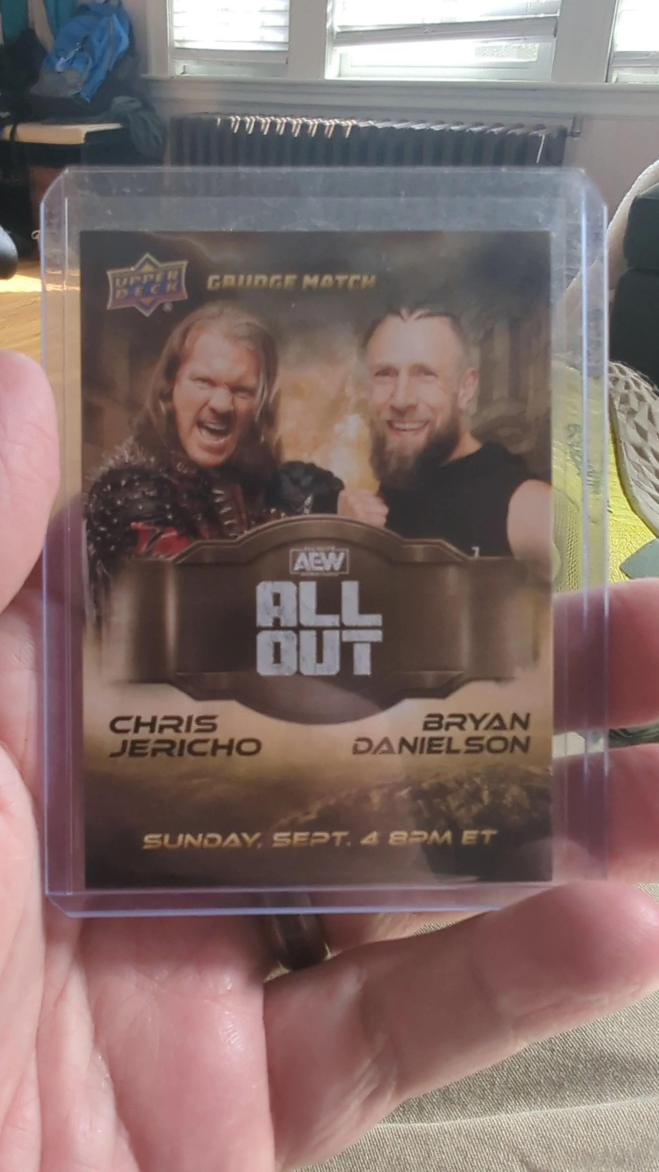 Product image for Bryan Danielson vs Chris Jericho All out Match Card