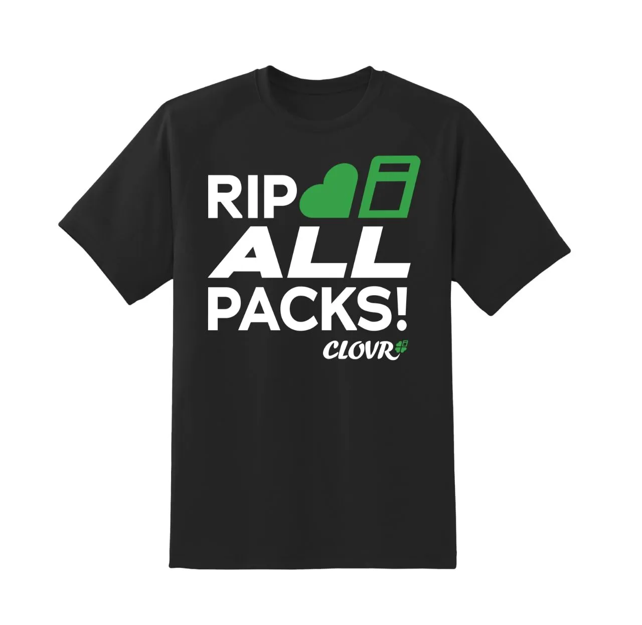 Product image for Clovr Merch - RIP ALL PACKS T-Shirt