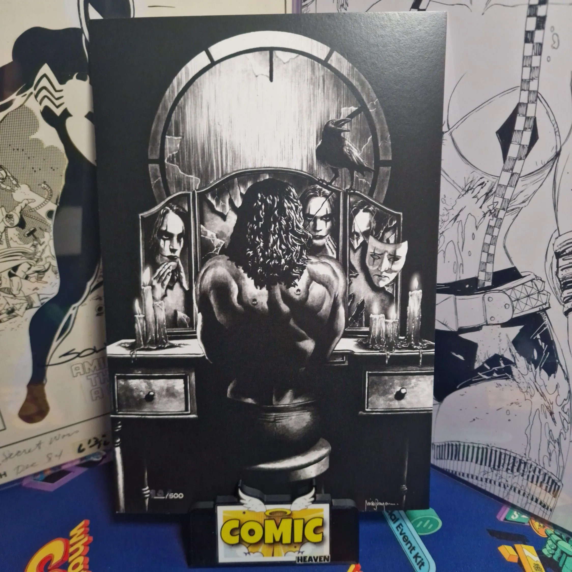 Product image for 04. The Crow Lethe ART PRINT It Can't Rain All the Time Very Limited Mico Suayan