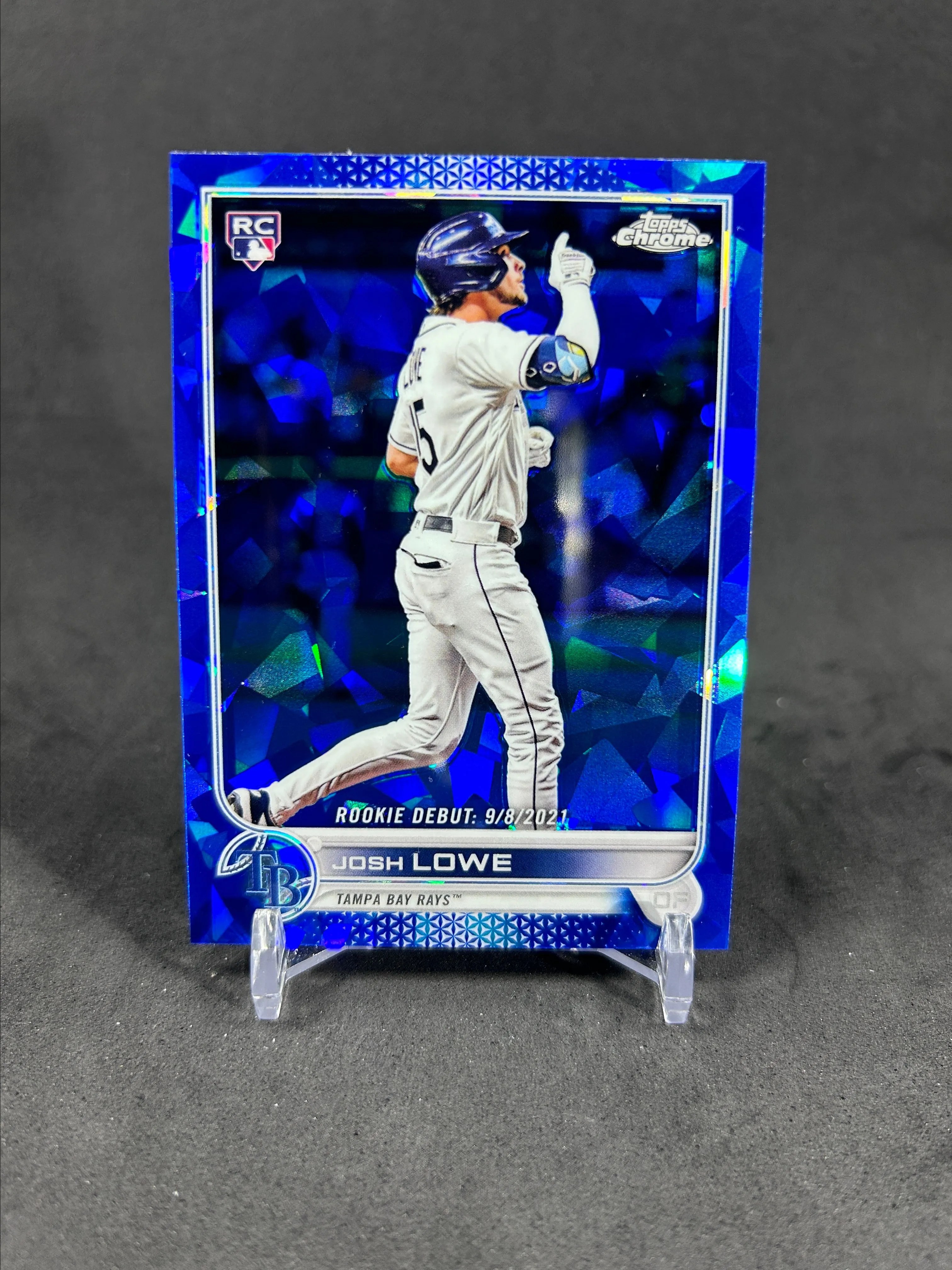 Product image for Josh Lowe 2022 Topps Chrome Sapphire Refractor Rays