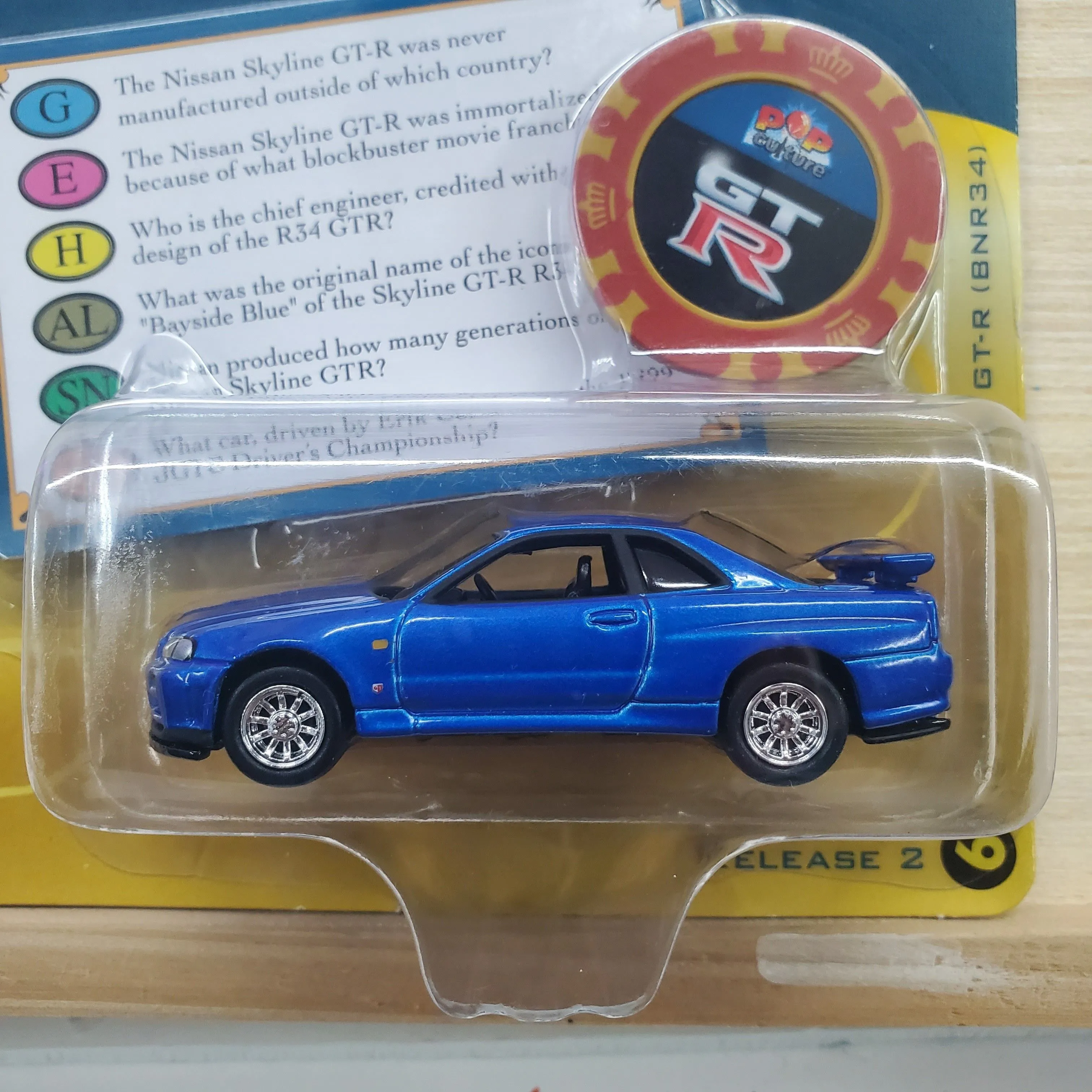 Product image for 99 Nissan Skyline GT R (BNR34) Johnny Lightning Trivial Pursuit Classic Edition
