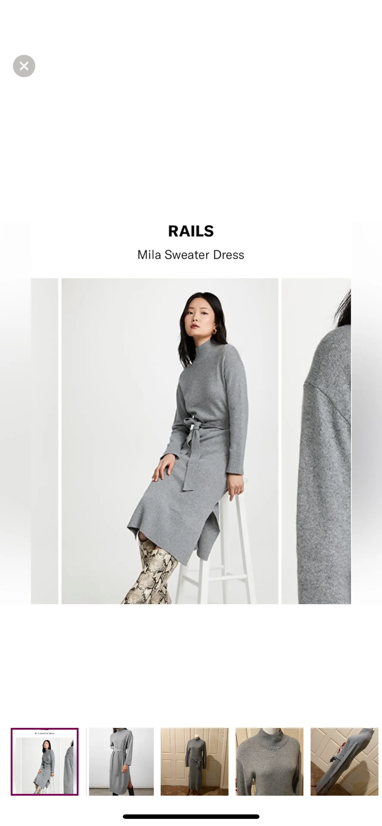 Product image for RAILS Mila Sweater Dress. NWOT. Size XXS