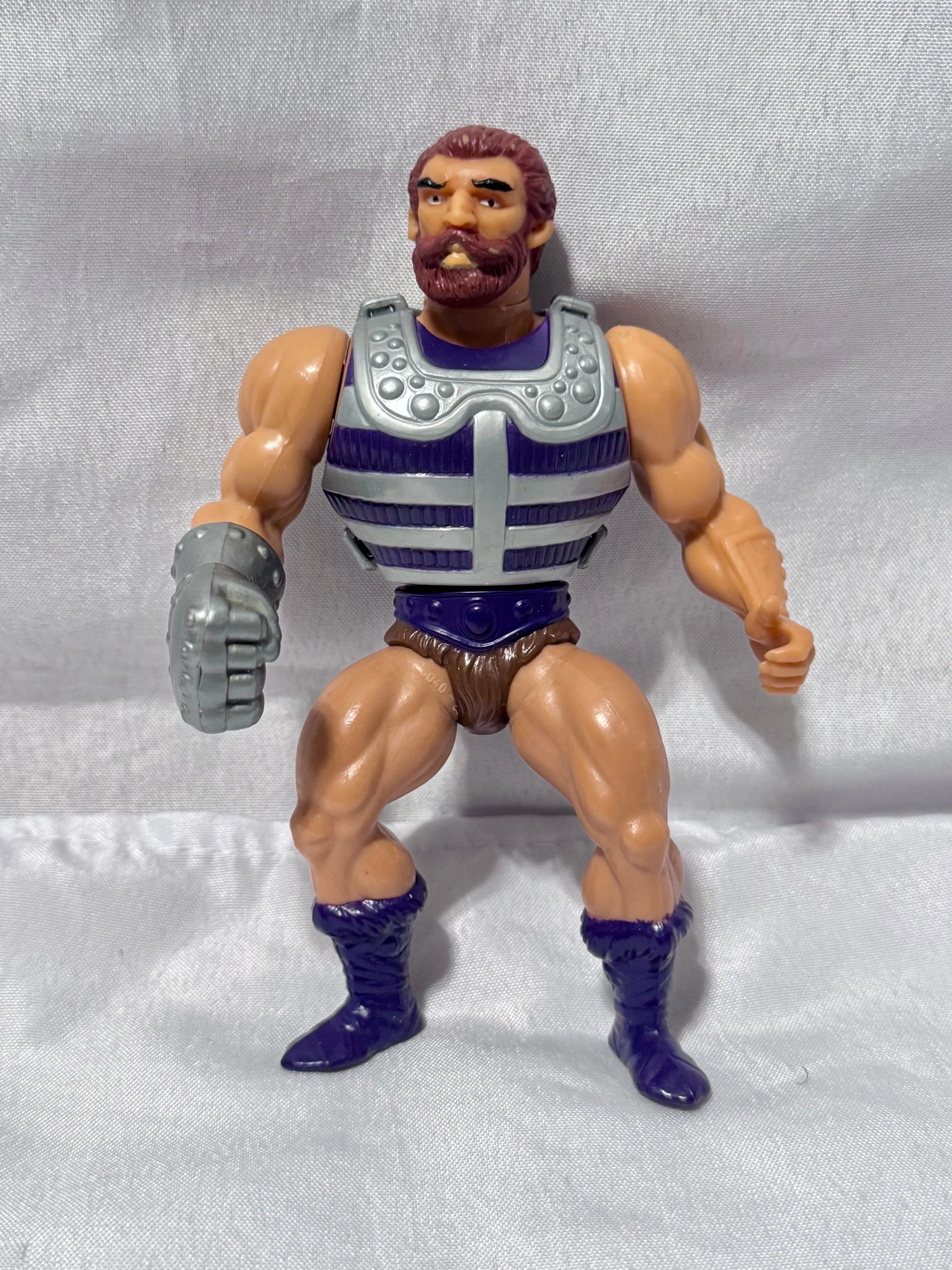 Product image for Vintage Masters Of The Universe Fisto Action Figure w/ Armor 1983 MOTU Soft Head