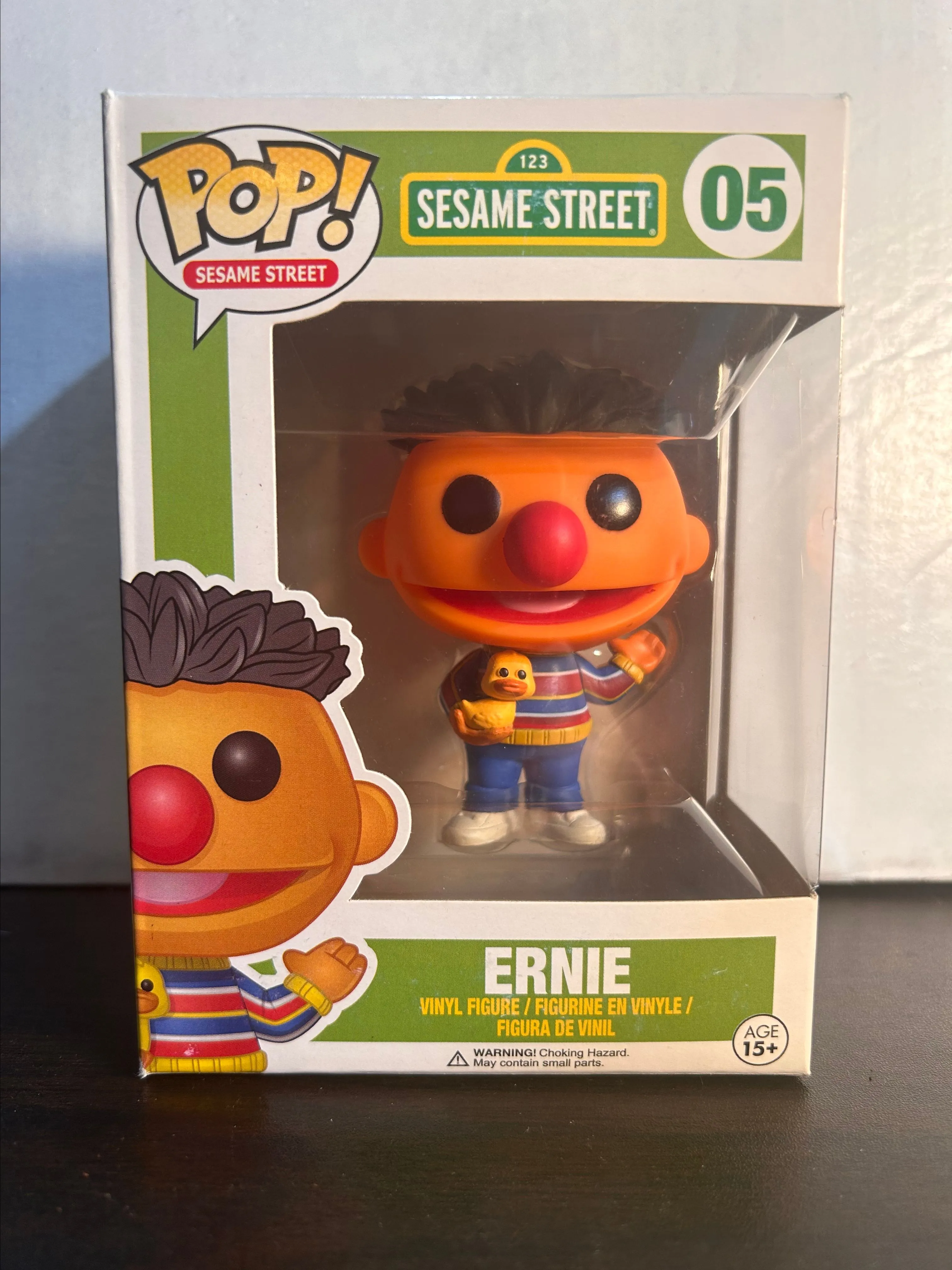 Product image for Ernie Sesame Street Vaulted Funko Pop With Protector