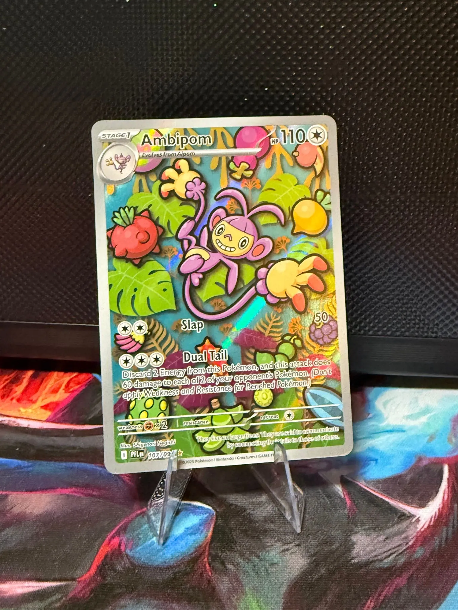 Pokemon Phantasmal Flames Illustration Rare Ambipom #107