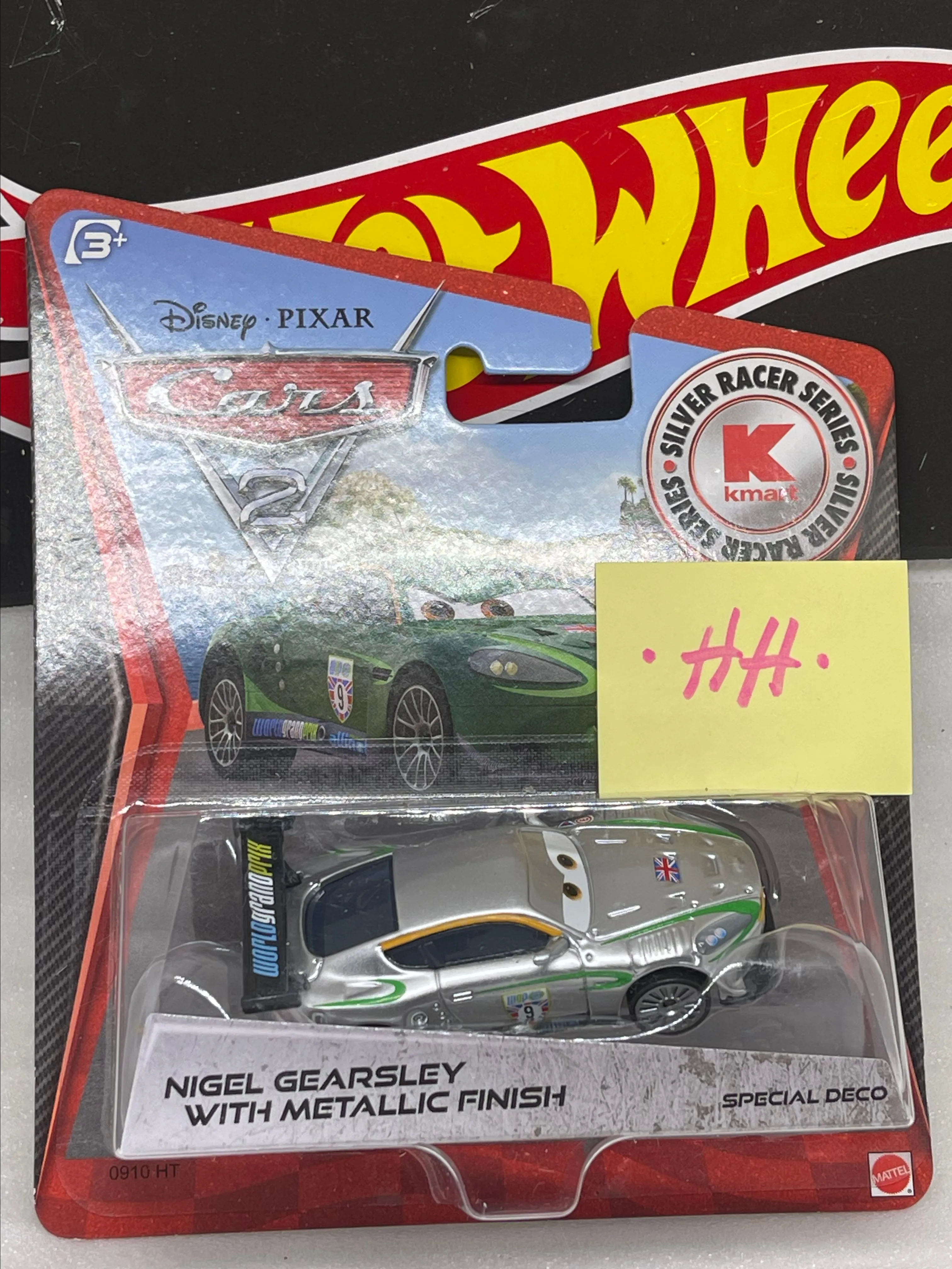Product image for Disney Cars Silver Racer Series Nigel Gearsley with Metallic Finish Diecast Car