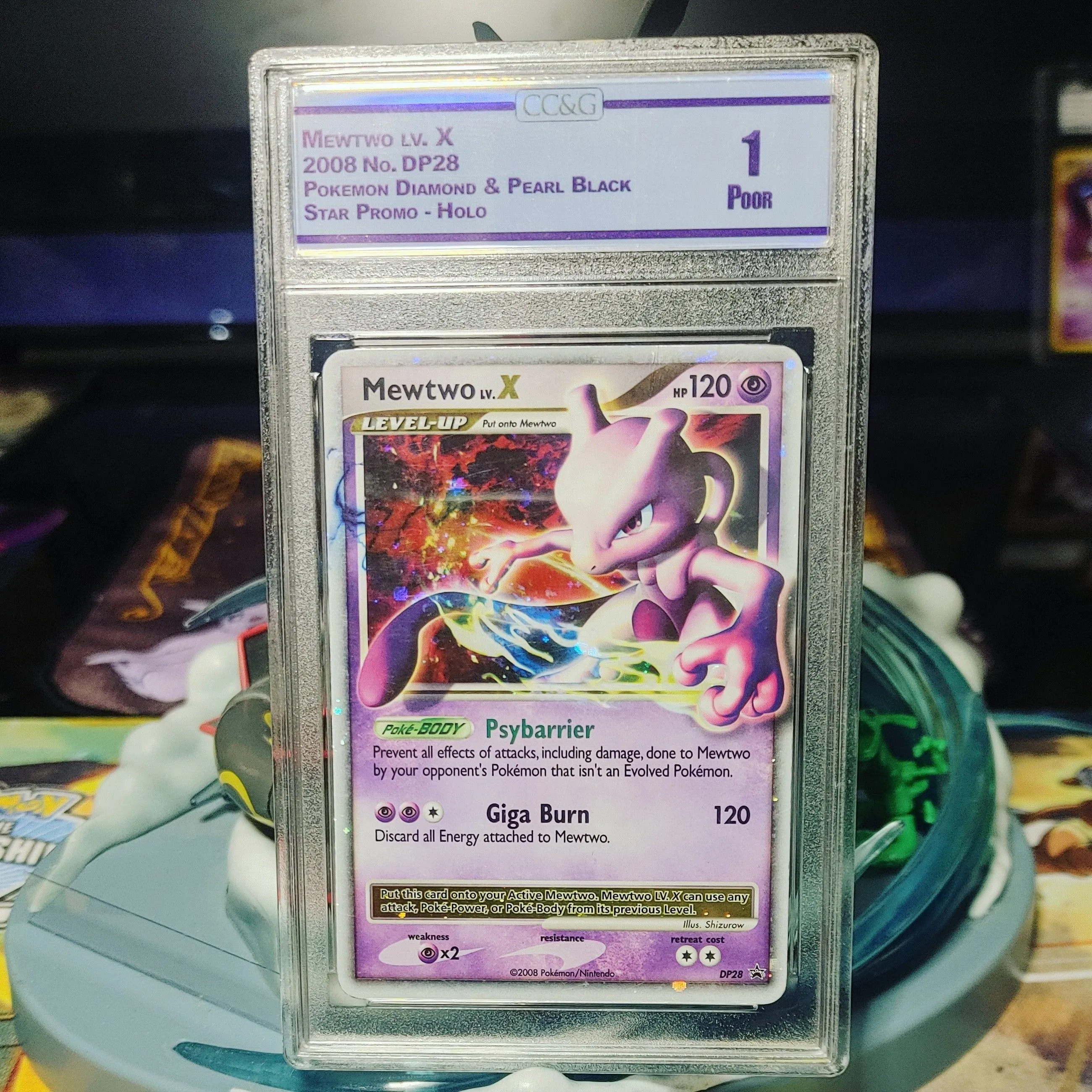 pokemon card mewtwo lv x 221/172 - Mewtwo VSTAR PSA 10 main image 0