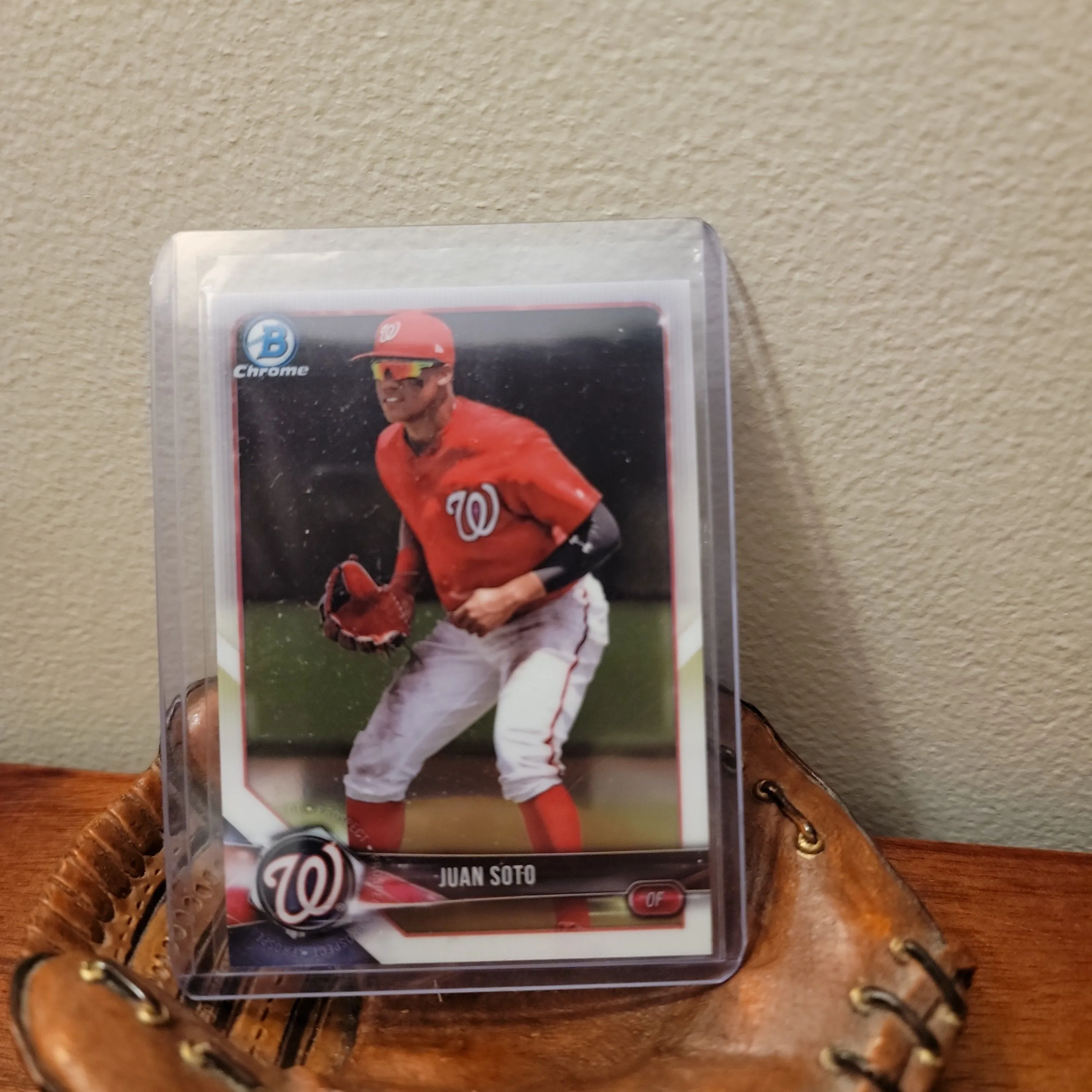Product image for Juan Soto Prospect 2018 Bowman Chrome #BCP52 Washington Nationals