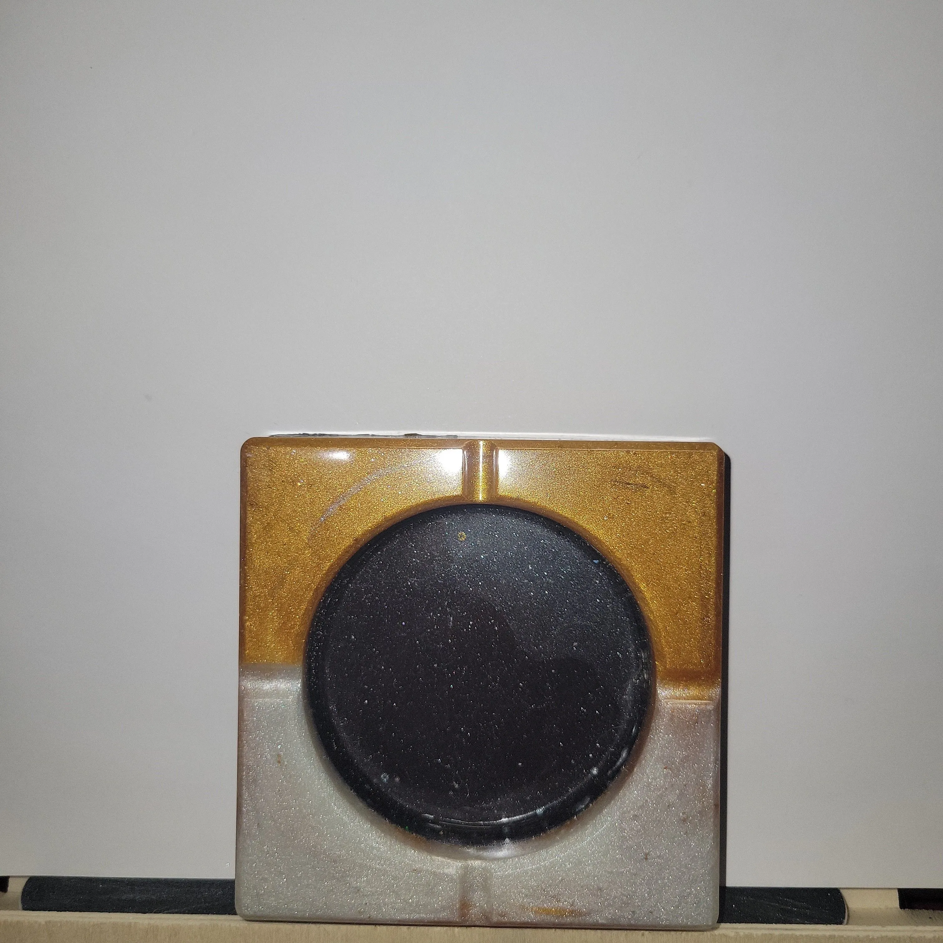 Product image for Black, gold, and white ashtray