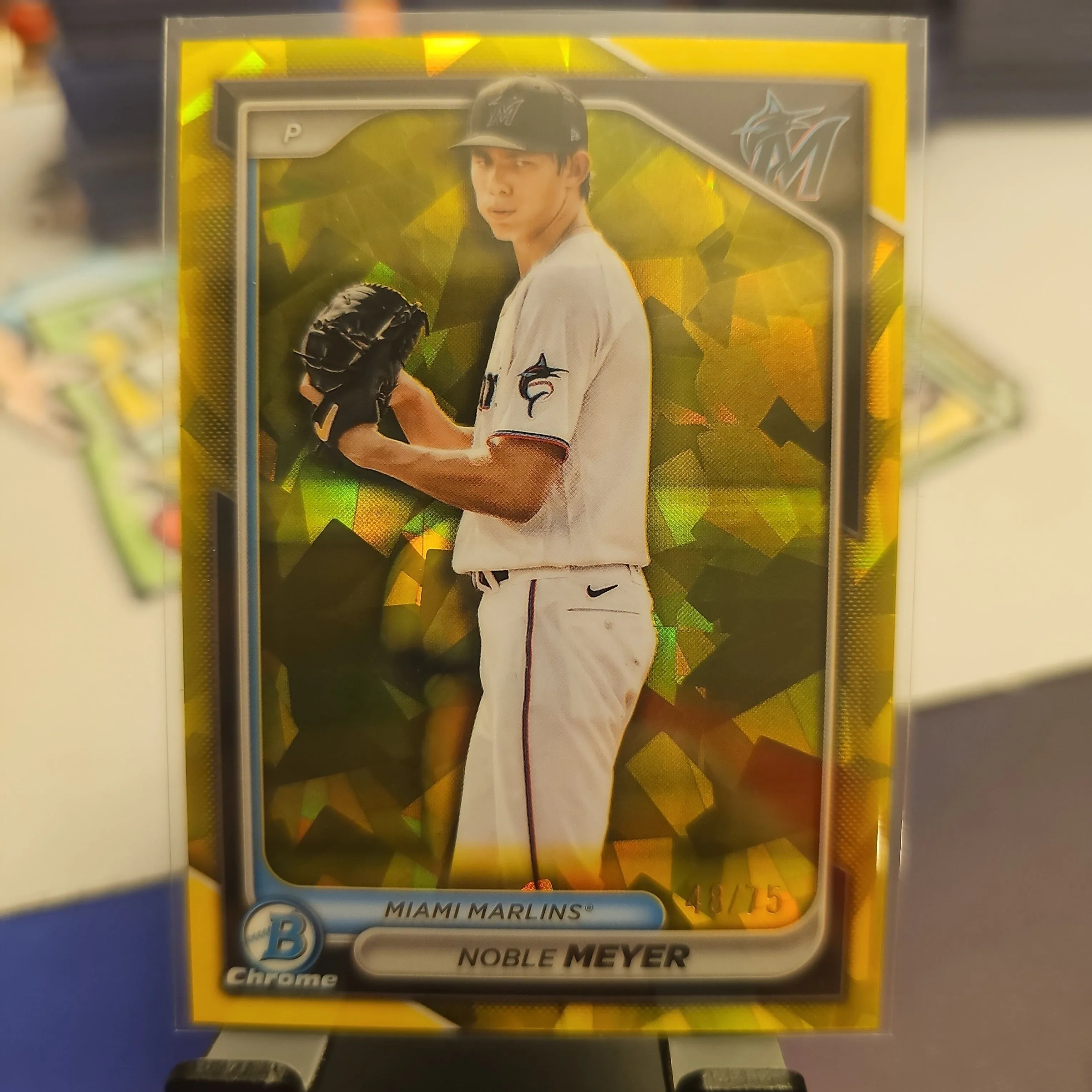 Product image for Noble Meyer - /75 Yellow Sapphire 2024 Bowman Sapphire - Marlins